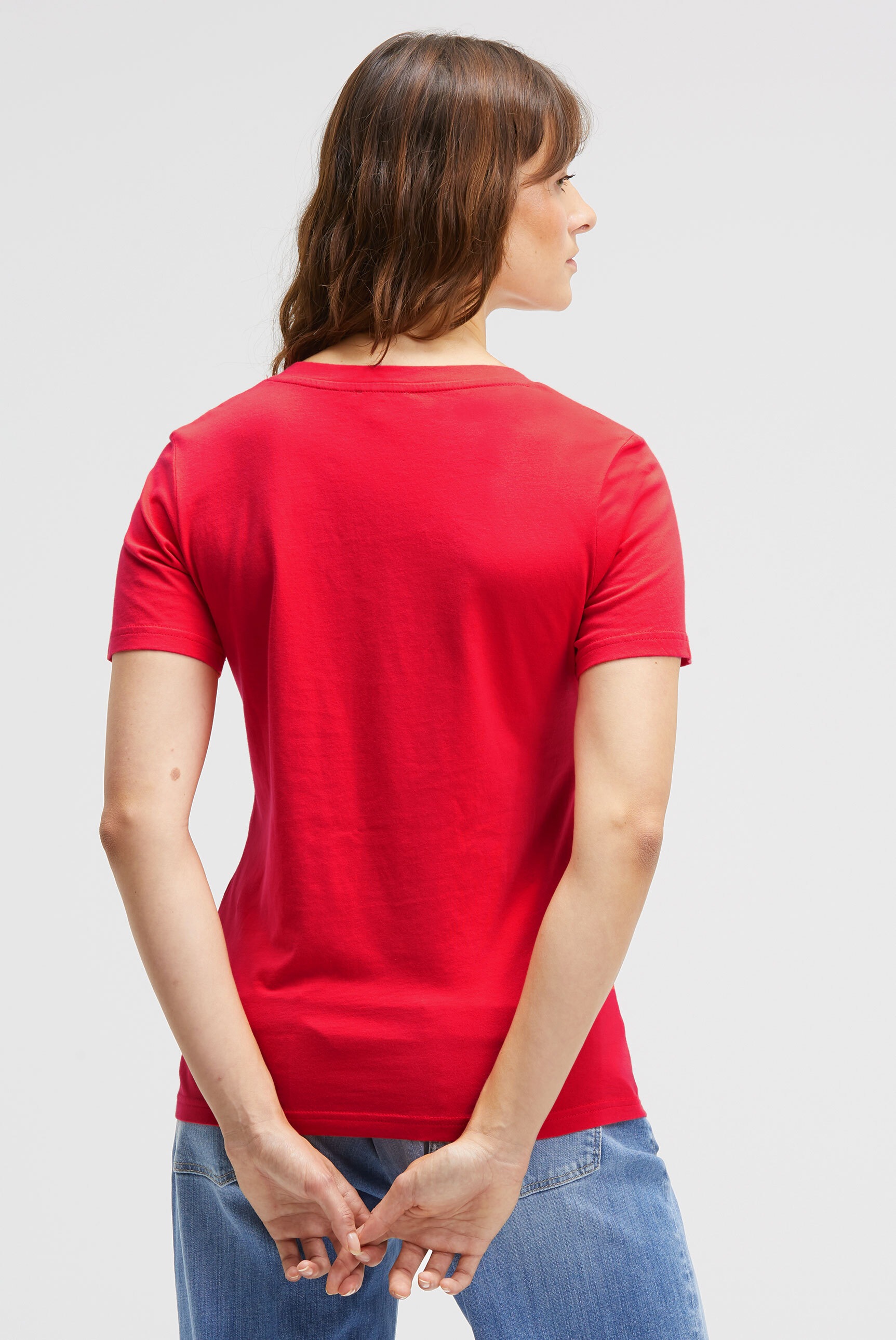 SENSES.THE LABEL V-Shirt, aus Baumwolle