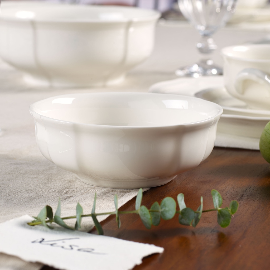 Villeroy & Boch Schale »Dessertschalen Manoir ø 14,8 cm 6er Set weiß« 6 Spülmaschinenfest, Mikrowellensicher