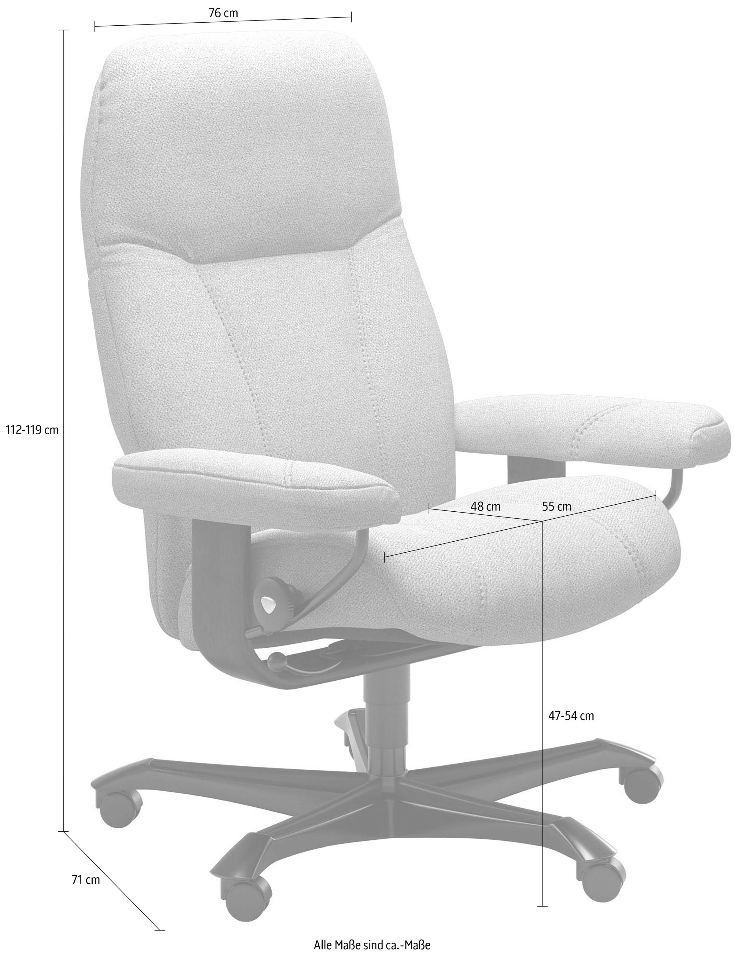 Stressless® Relaxsessel »Consul«, mit Home Office Base, Größe M, Gestell Eiche