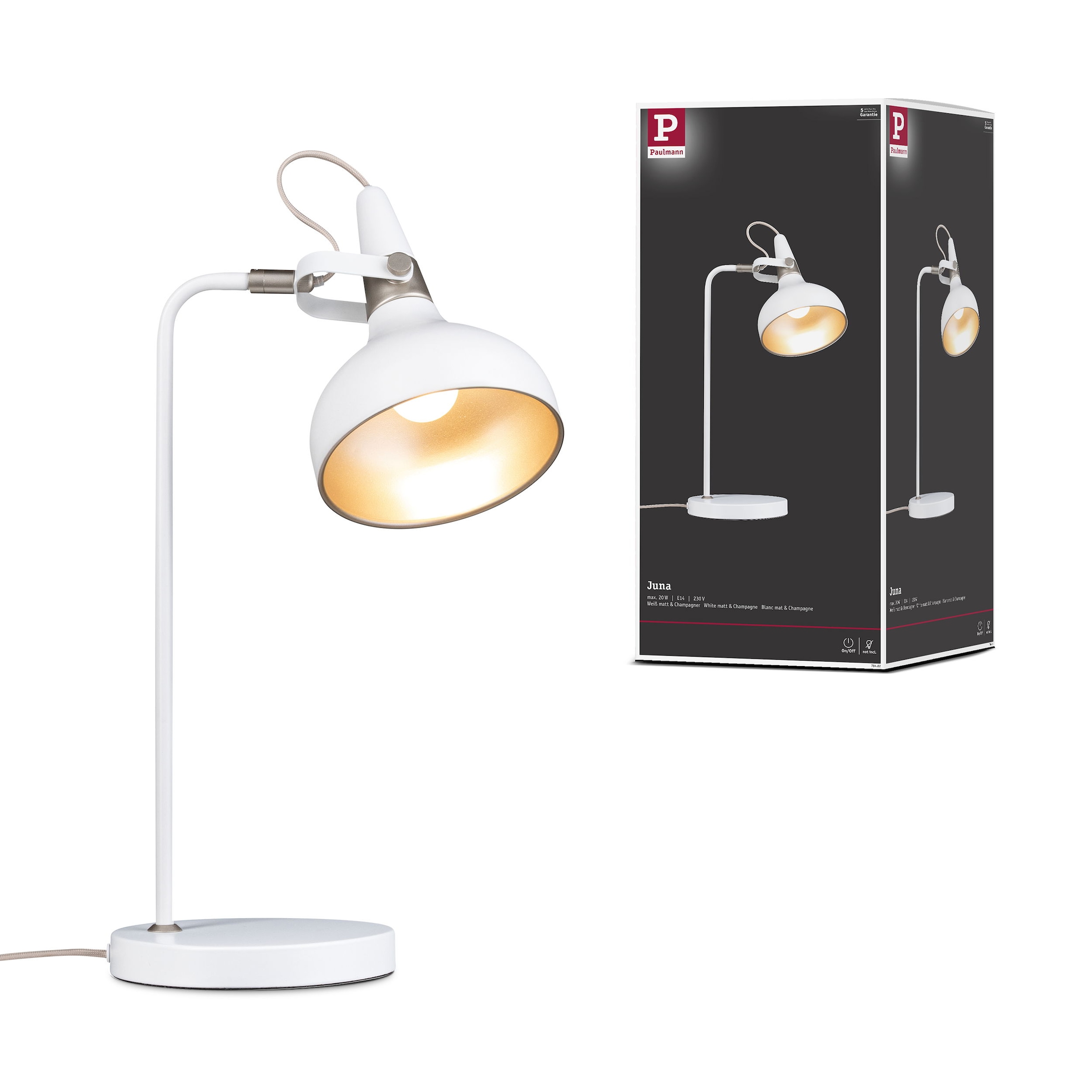 Paulmann Tischleuchte »Juna« E14 1 Stk. E14, 1-flammig, dimmbar