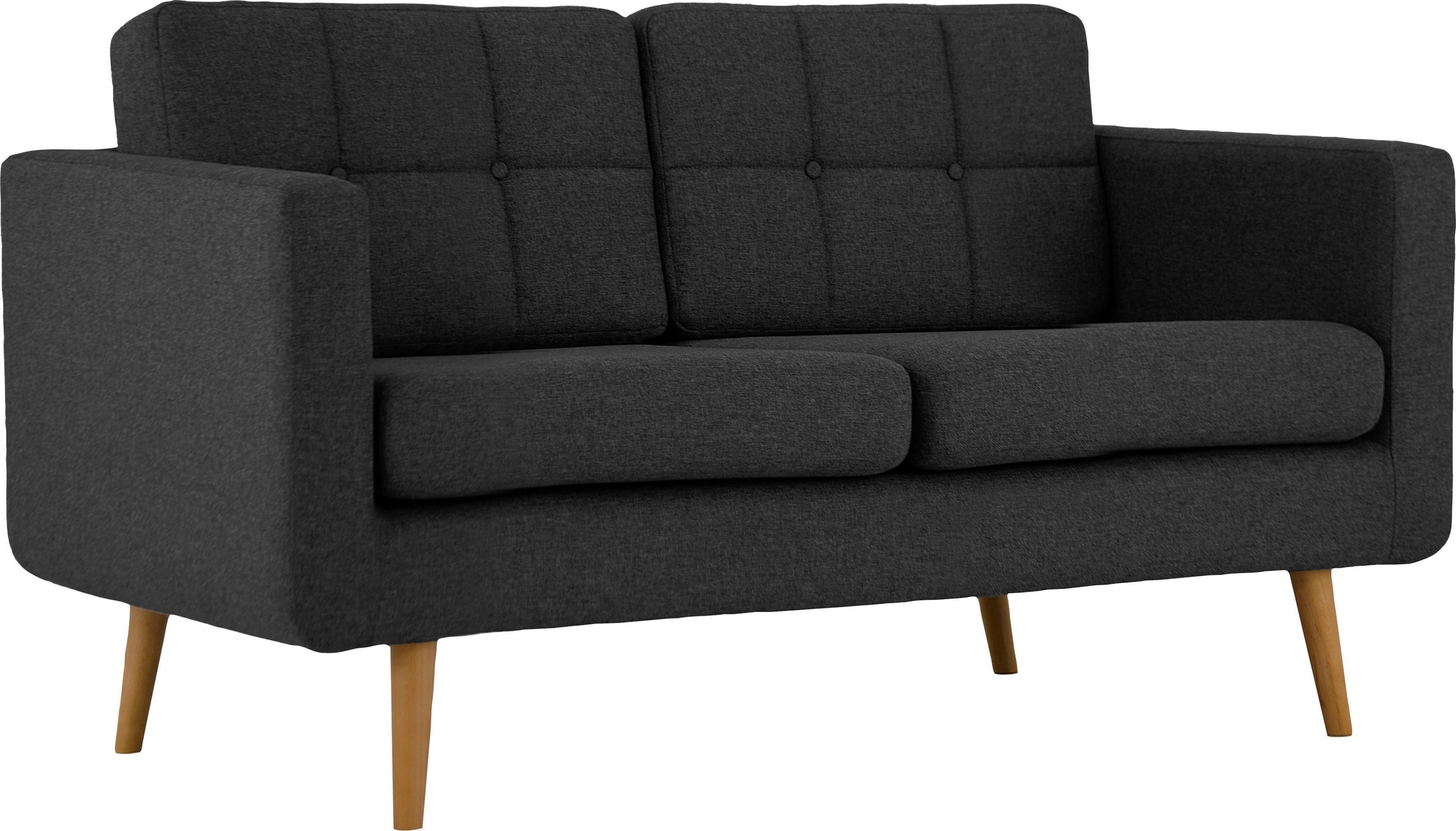 Home affaire 2-Sitzer »Brest«, mit Knopfheftung und Steppung im Rücken, geradliniges Design