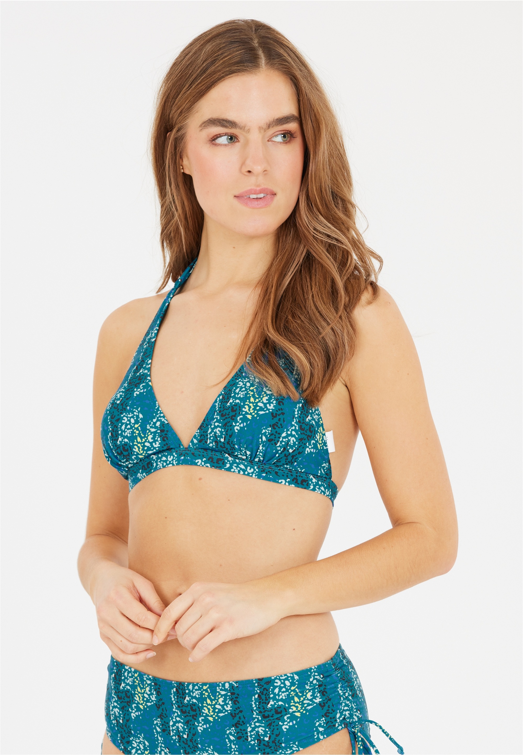 CRUZ Triangel-Bikini-Top "Pozzuoli", mit floralem Allover-Print