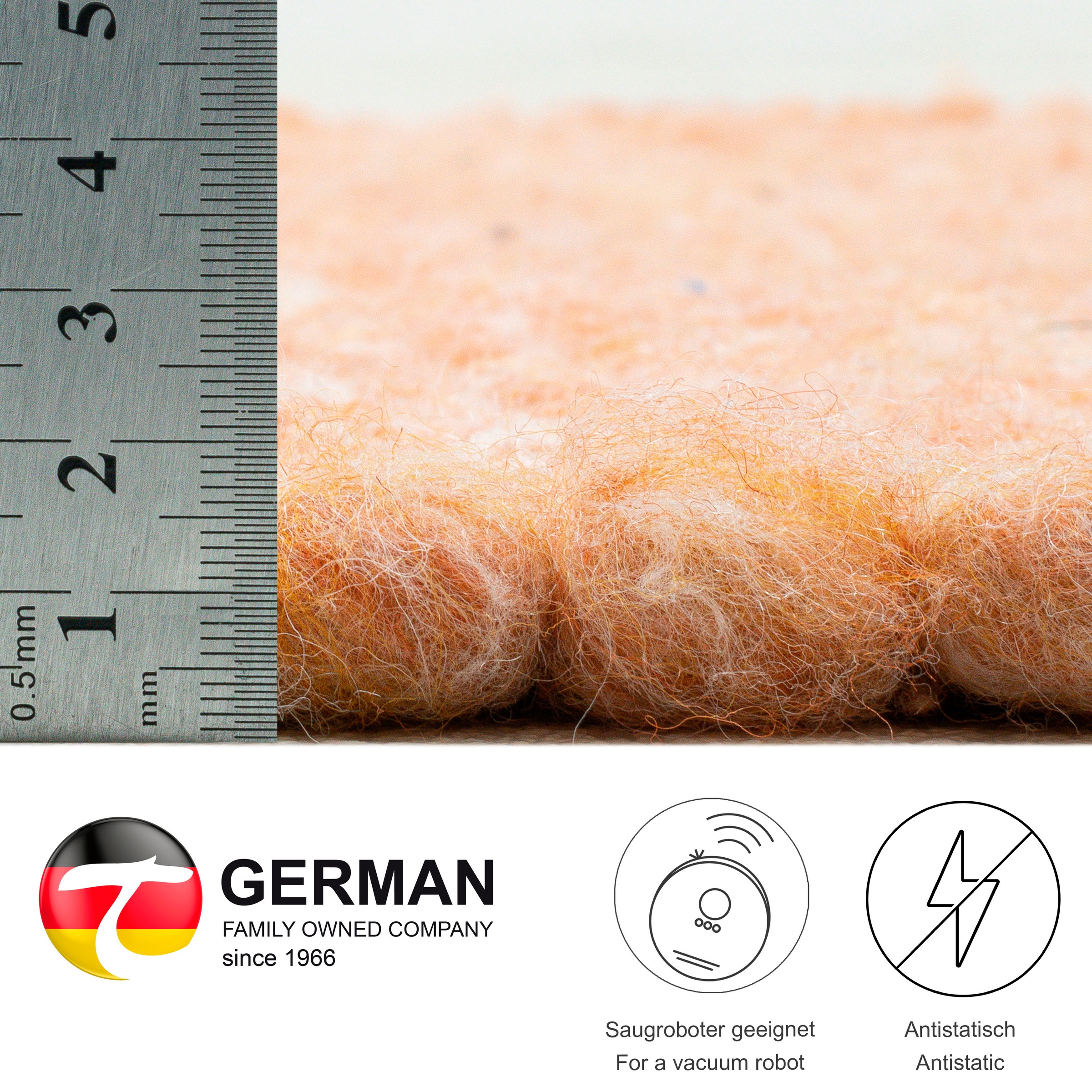 Thumbnail - THEKO Wollteppich "Alm Freude" rechteckig 12 mm Höhe Handweb Teppich, reine Wolle, meliert, handgewebt, Wendeteppich