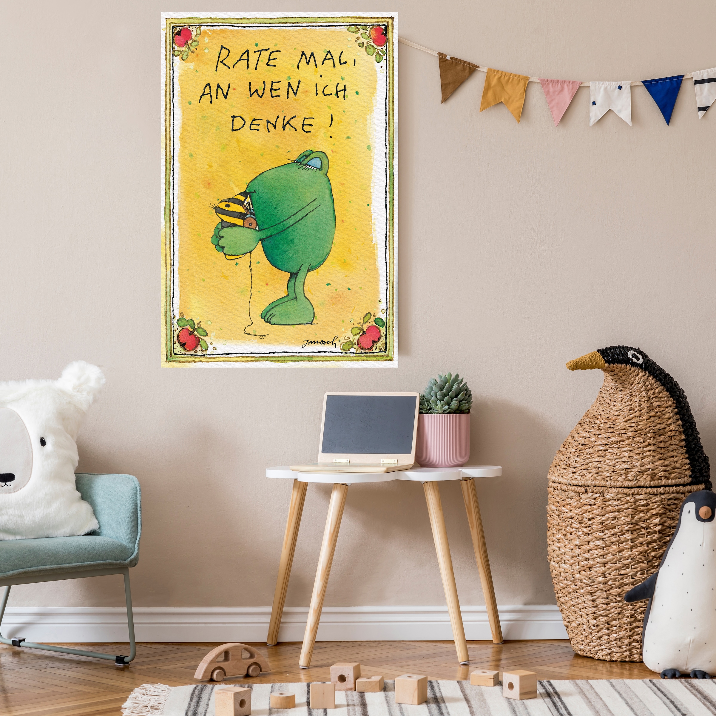 LuckyLinde Leinwandbild "Der Froch und die Tigerente - Rate mal…" Ente  Fig günstig online kaufen