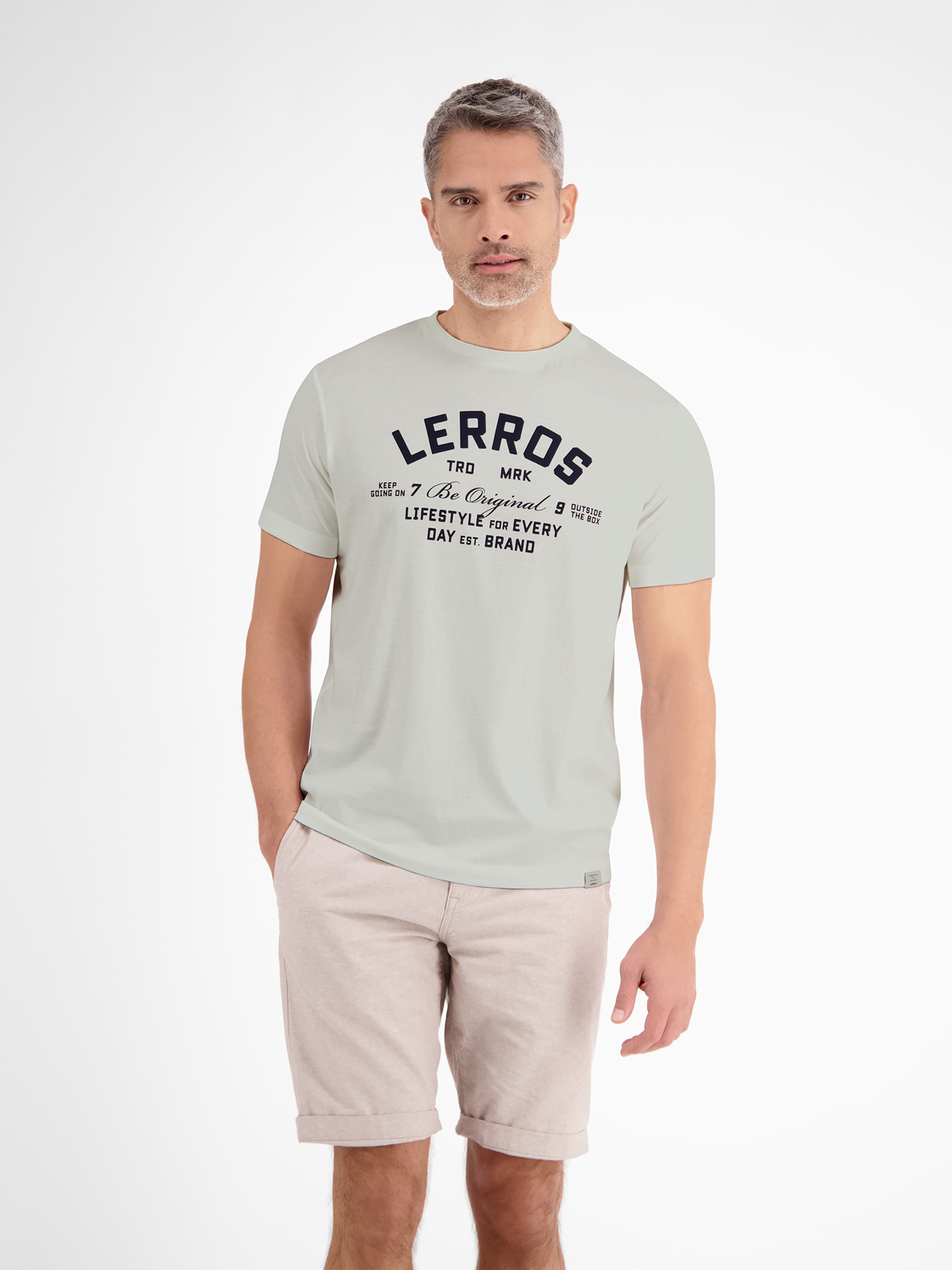 LERROS T-Shirt "Sommerliches T-Shirt mit Print" günstig online kaufen