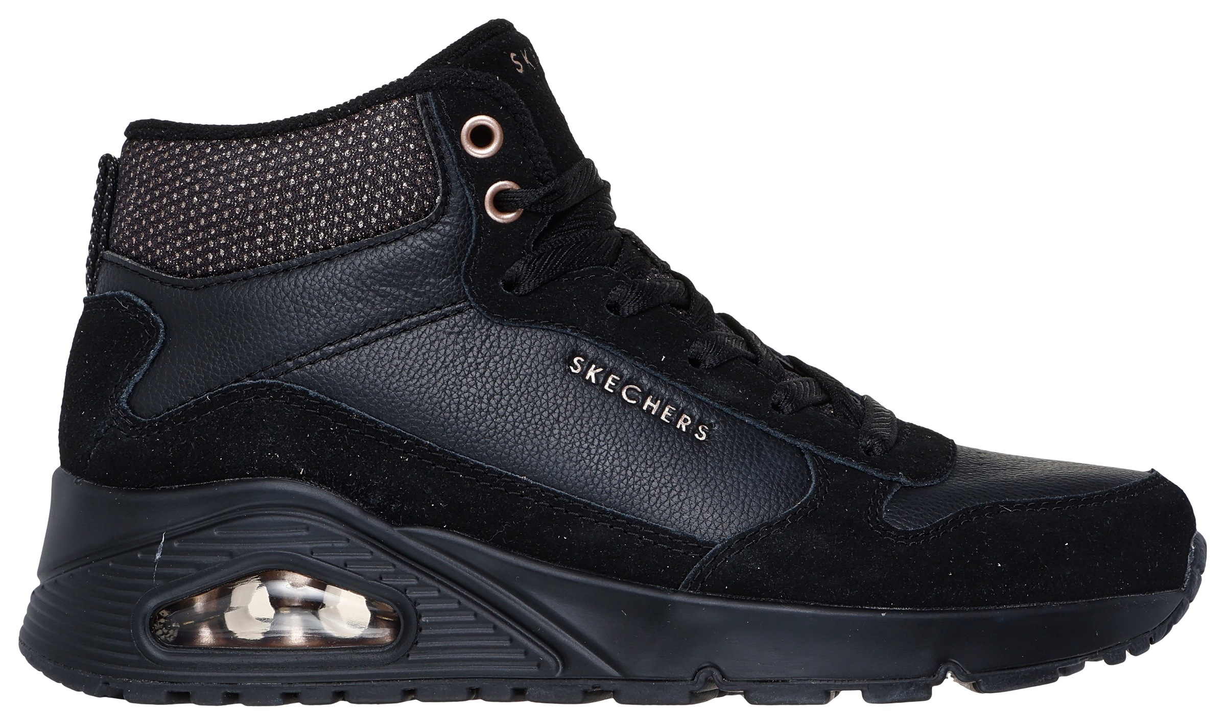 Skechers Keilsneaker »UNO-STACRE SHINE«, High Top Sneaker, Schnürboots mit Luftkammern Sohle