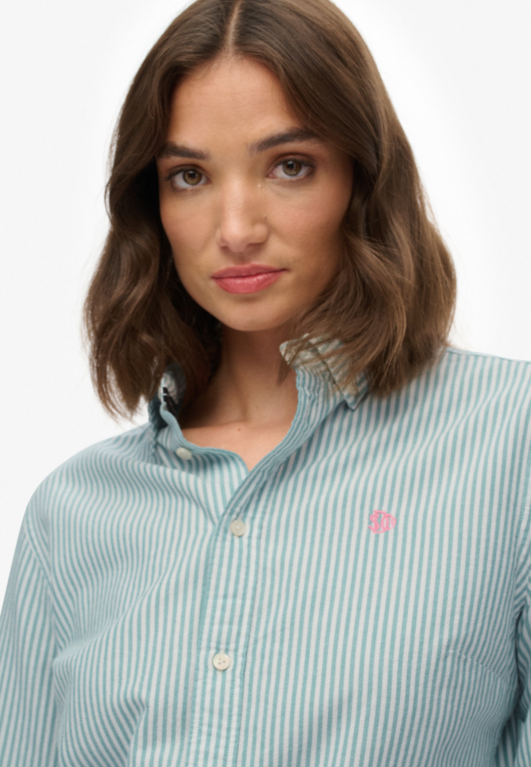 Superdry Hemdbluse »SLIM OXFORD BD L/S SHIRT« Baumwolle, slim fit