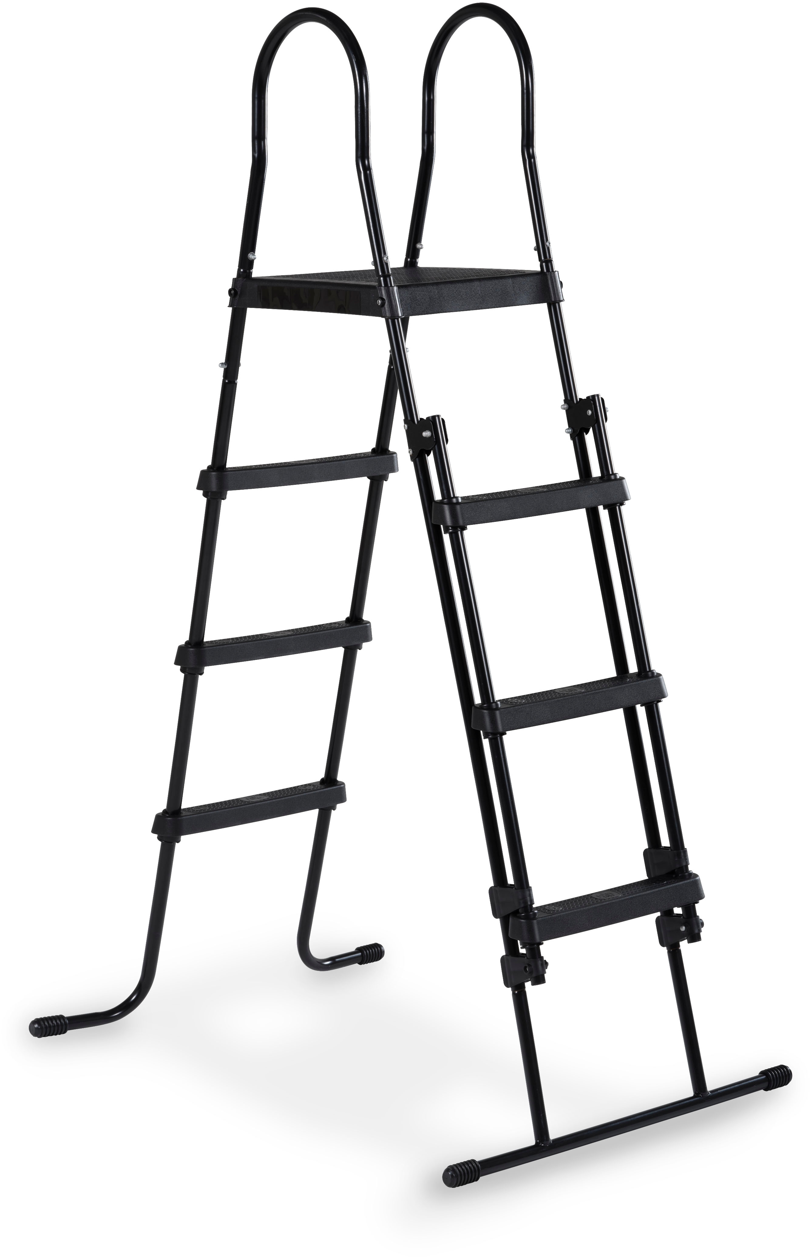 EXIT Poolleiter "für Rahmenhöhen 108-122 cm, schwarz" mit Anti-Rutsch-Sprossen