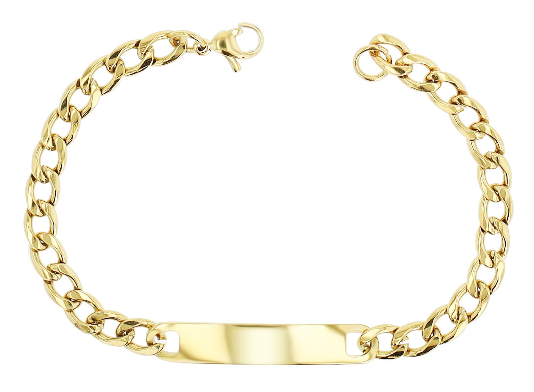 Adelia´s Armband »Armband – Panzerarmband aus Edelstahl 19 cm« Ein kleines Geschenk mit großer Wirkung