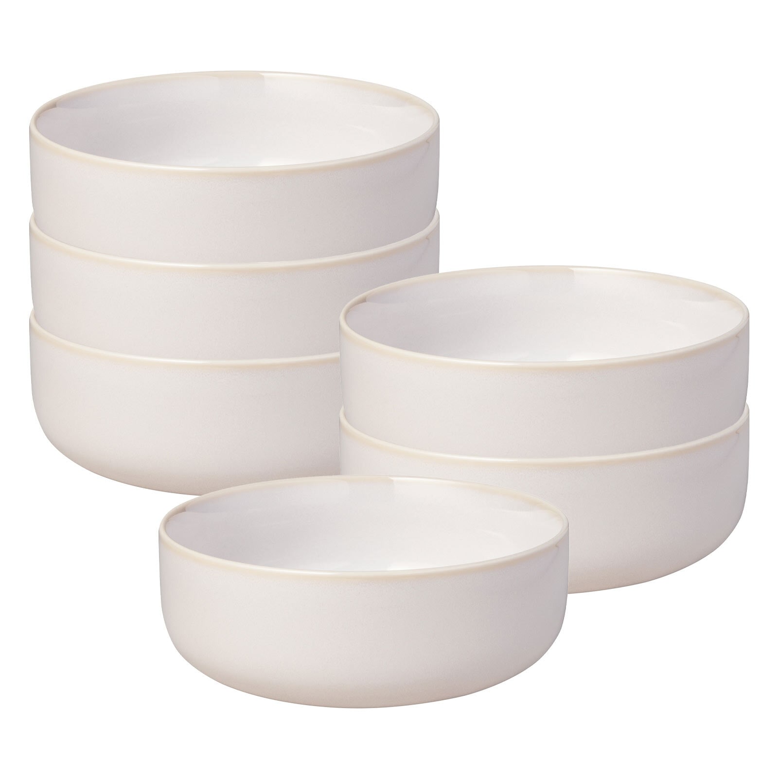 Schale "Müslischalen Crafted ø 15,8 cm 6er Set", B/H/L: 15,8cm, beige, LIKE. BY VILLEROY & BOCH, Schüsseln