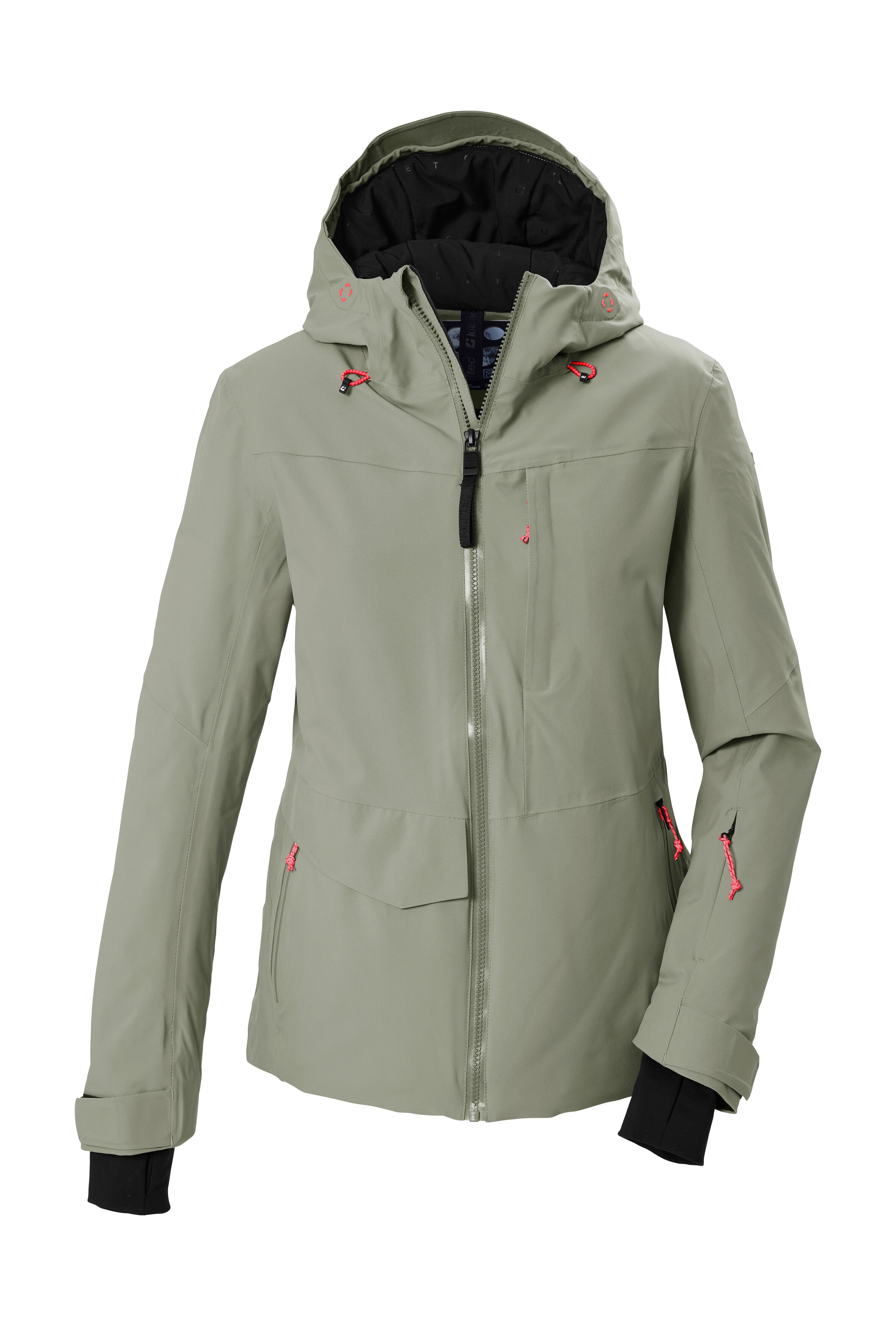 Killtec Skijacke "KSW 112 WMN SKI JCKT" Wasserdicht, atmungsaktiv, regulierbare Kapuze, Schneefang