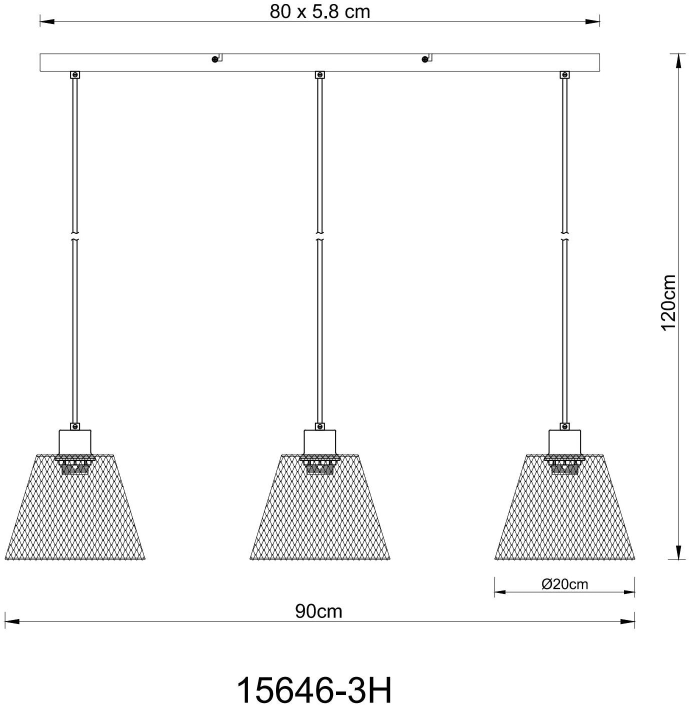 GLOBO LIGHTING Hängeleuchte »BAKU«, Leuchtmittel E27 | ohne Leuchtmittel, Hängelampe/Pendelleuchte/Esszimmer/Wohnzimmer/Esstisch