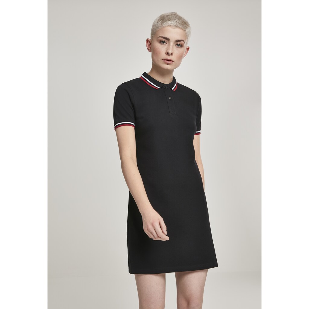 URBAN CLASSICS Shirtkleid »Urban Classics Damen Ladies Polo Dress«, (1 tlg.)