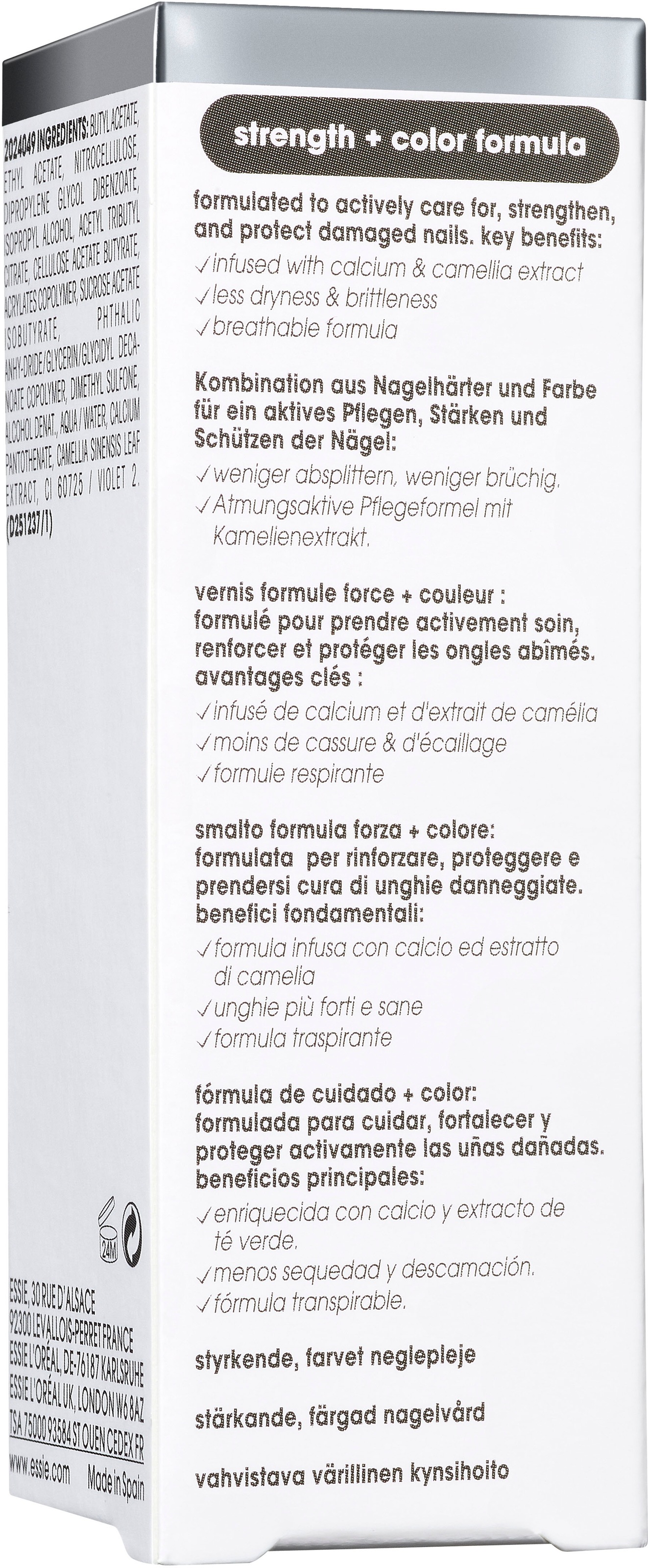 essie Nagellack »Nagelpflege treat, love & color«, mit natürlichen Inhaltsstoffen