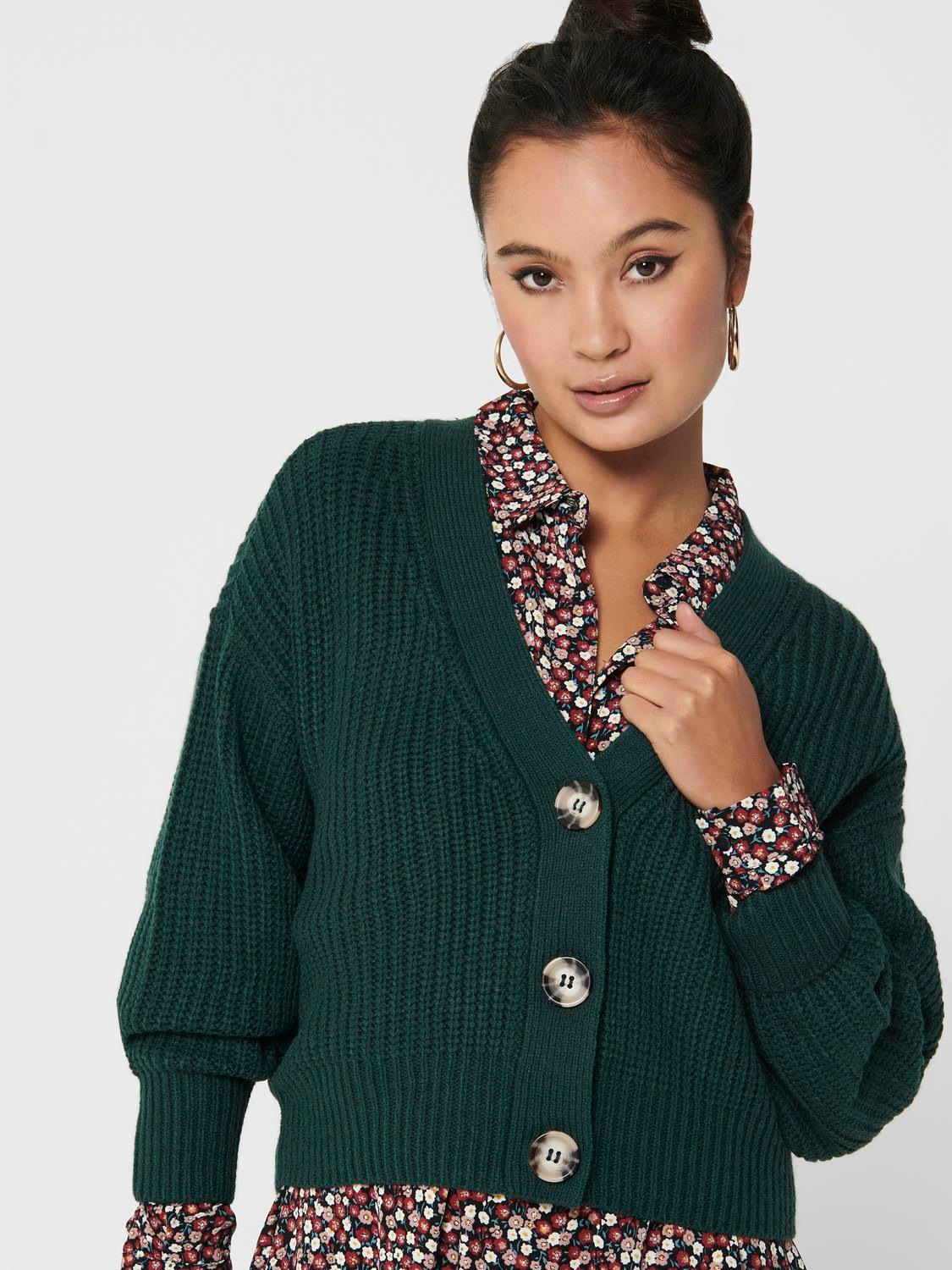 JDY Strickjacke "JDYJUSTY L/S SHORT CARDIGAN KNT NOOS" günstig online kaufen