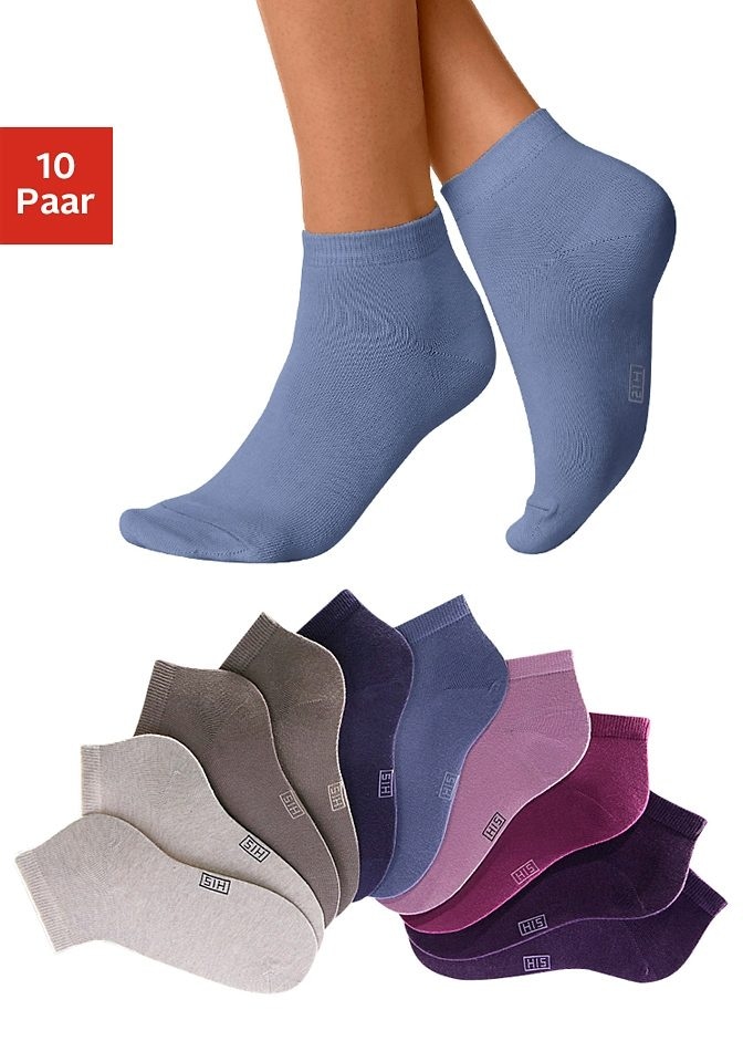 BAUR Spitze und Ferse 10 | Paar), verstärkter mit (Set, H.I.S Kurzsocken,