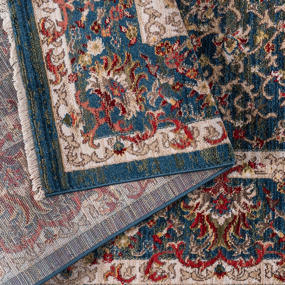 OTTO home Teppich »Molvio, mit & ohne Fransen« rechteckig 18 mm Höhe Orient-Optik, Vintage Design, weich, Wohnzimmer, Schlafzimmer