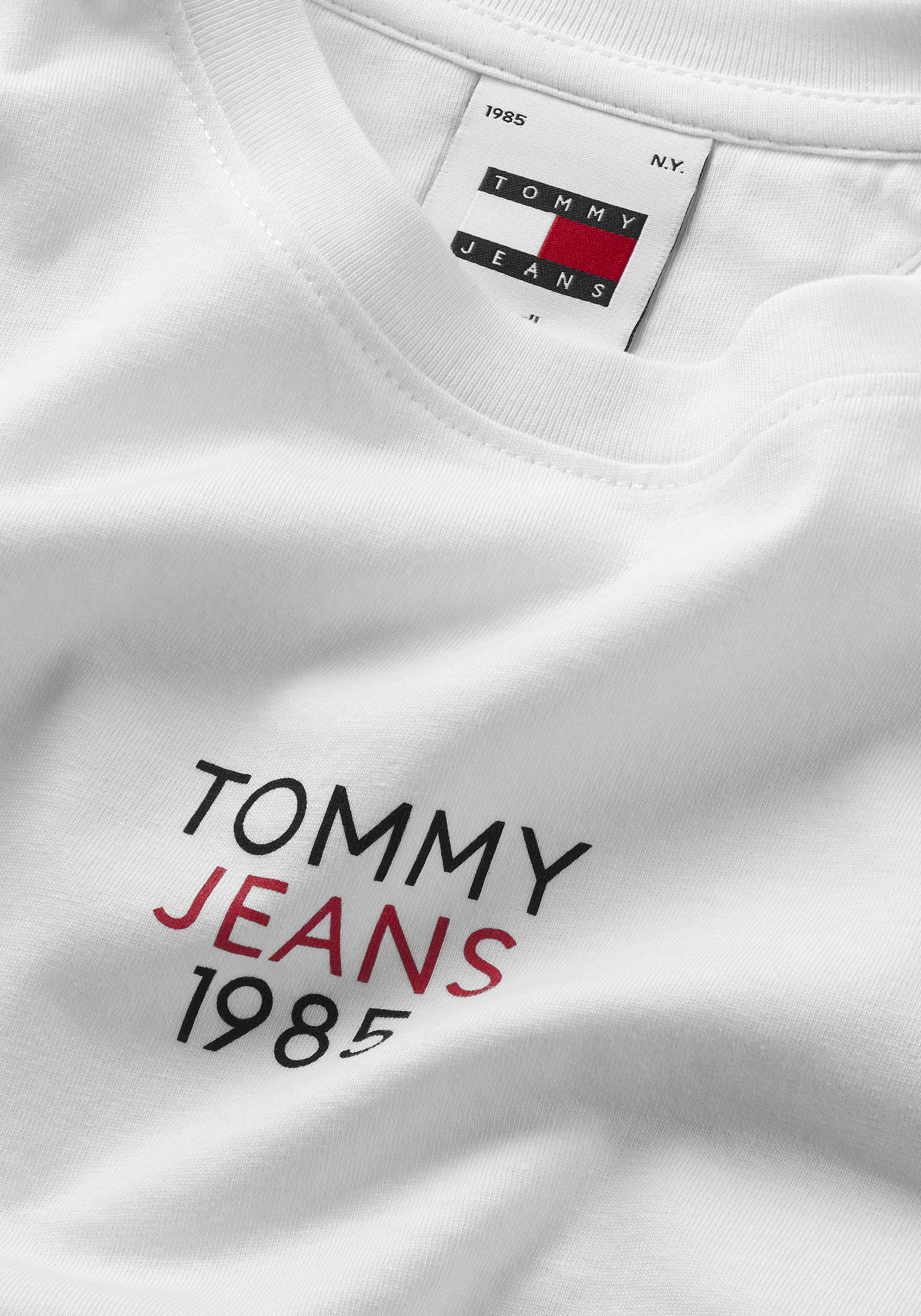 1 EXT«, SLIM Langarmshirt LOGO »TJW Tommy bestellen mit ESSENTIAL Logoschriftzug | BAUR Jeans für LS