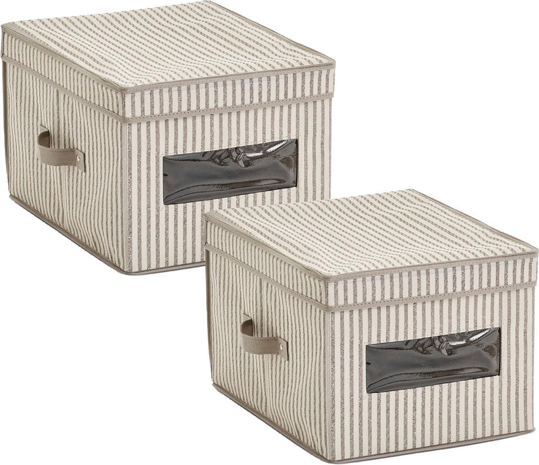 Zeller Present Aufbewahrungsbox »Stripes«, Vlies, kaufen beige BAUR 