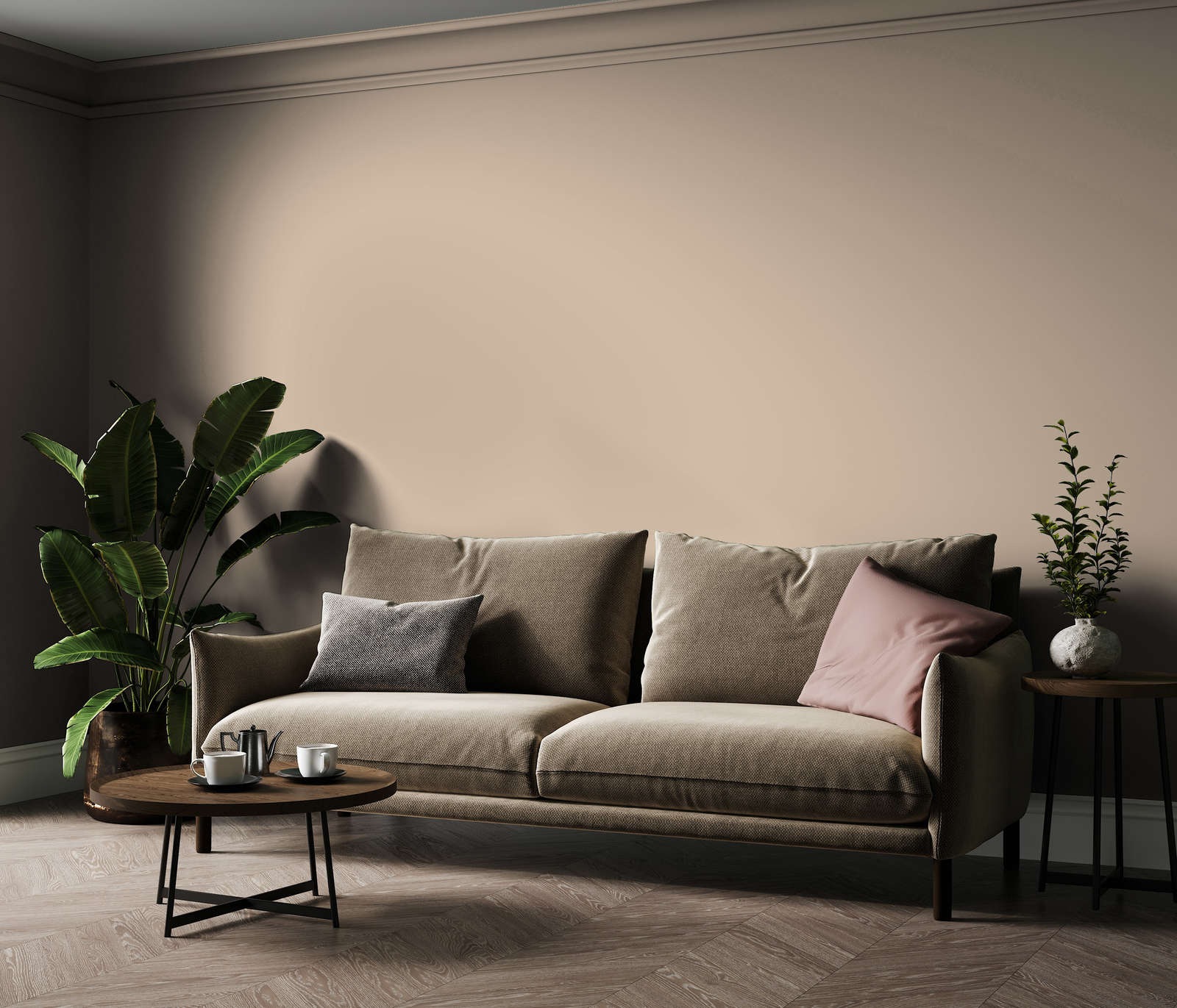 A.S. Création Wandfarbe »Premium Innenwandfarbe PURO Tuchmatt soothing brown« ideal für Wohnzimmer, Schlafzimmer, Flur und Küche, Farbwelt Braun