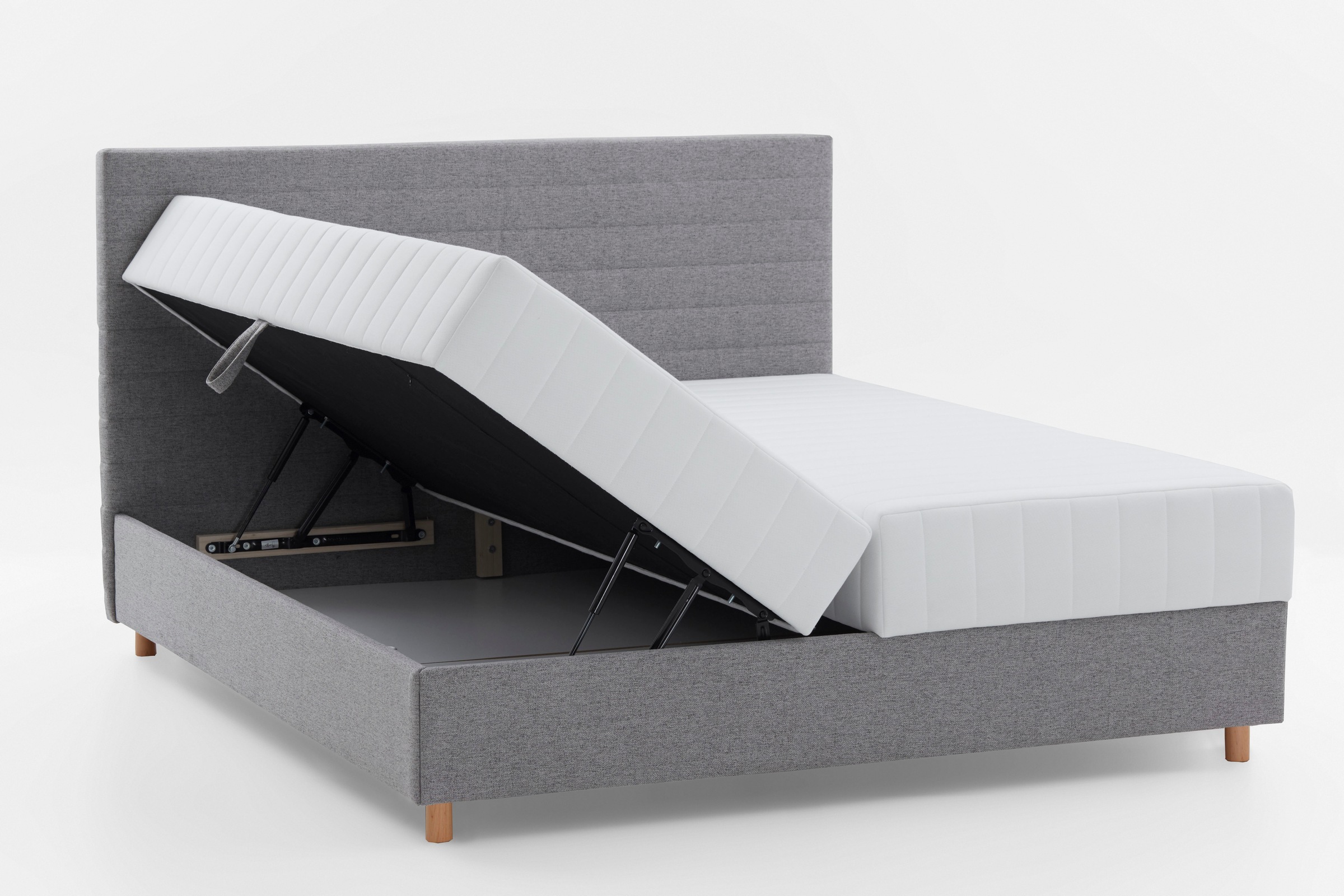 ATLANTIC home collection Stauraumbett »Josie«, mit Taschen-Federkernmatratze und Bettkasten