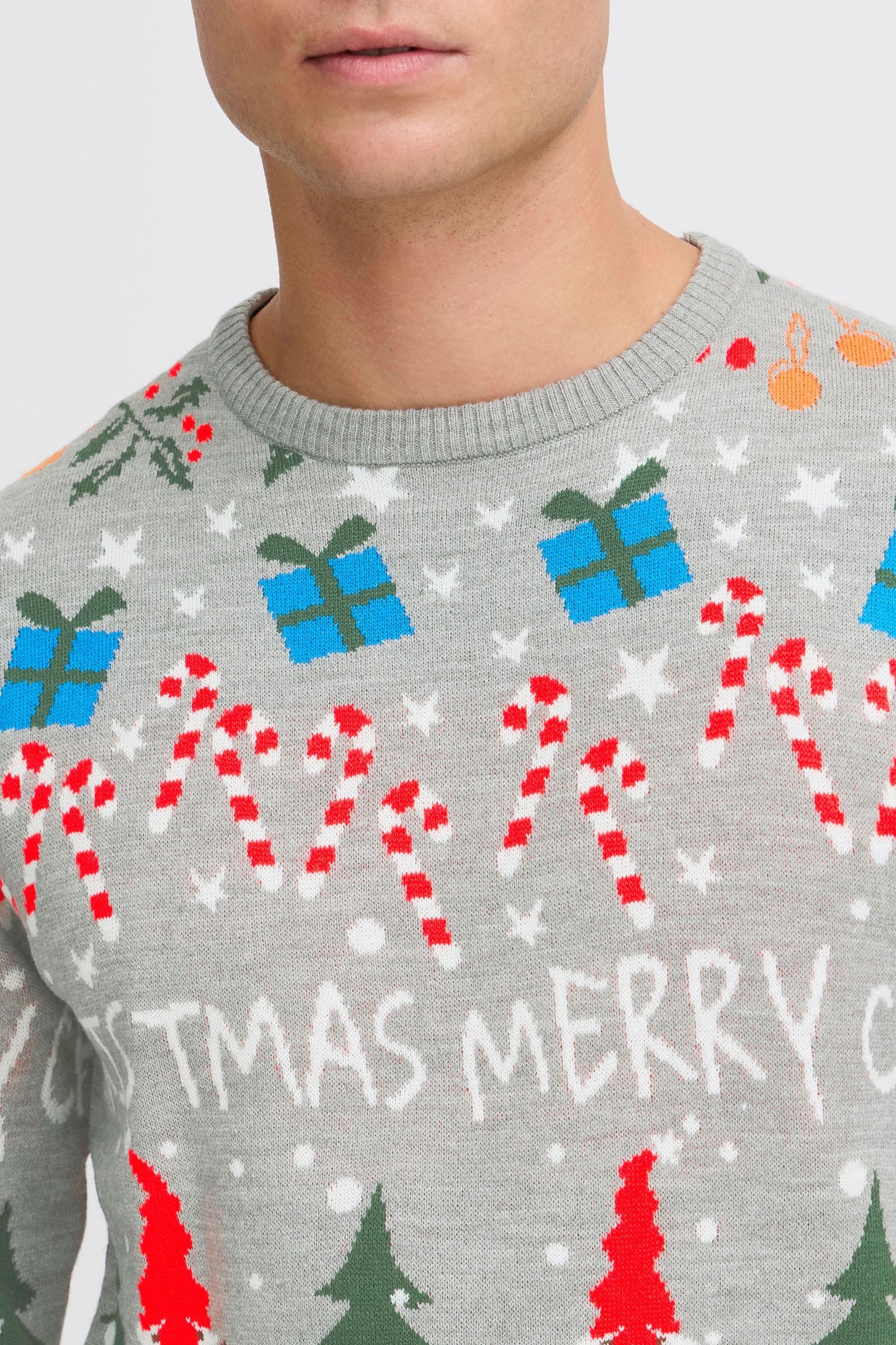 Blend Strickpullover »BHChristian« Weihnachtlicher Grobstrickpullover