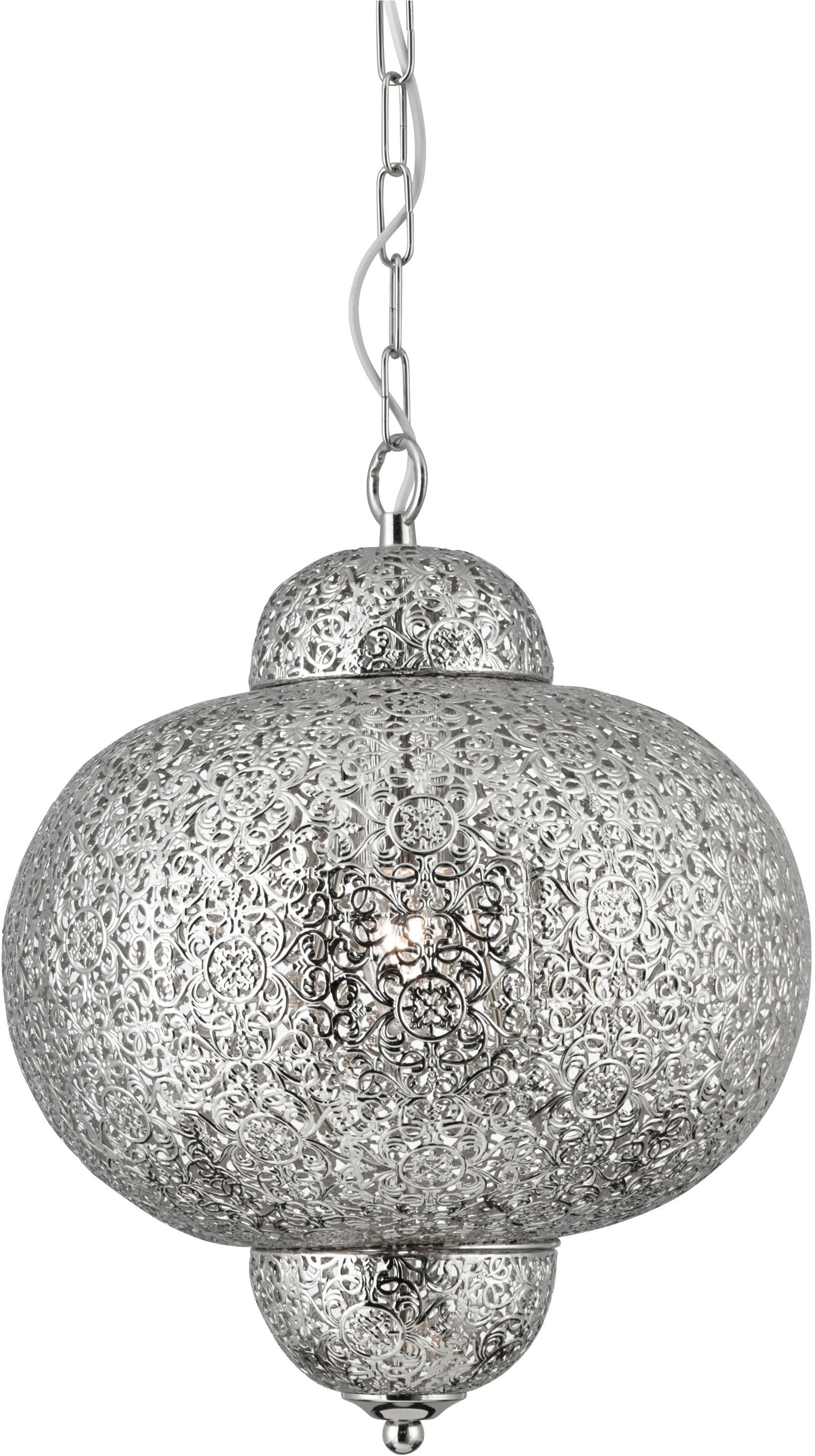 Searchlight Pendelleuchte »Fretwork-Pendelleuchte - Lasergeschnittenes Nickelmetall« E27 1 Stk.