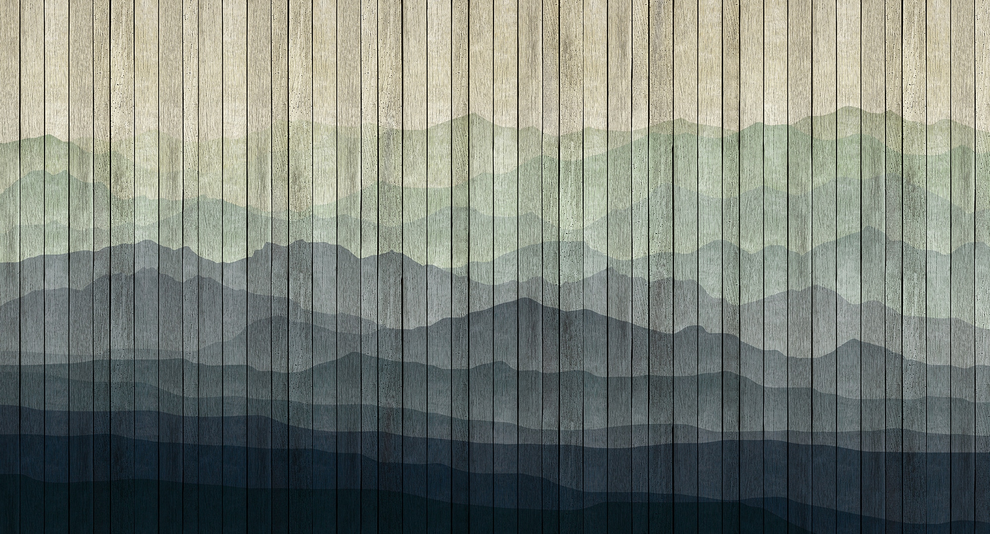 living walls Fototapete "Walls by Patel Mountains 1" glatt Vlies, Wand, Sch günstig online kaufen
