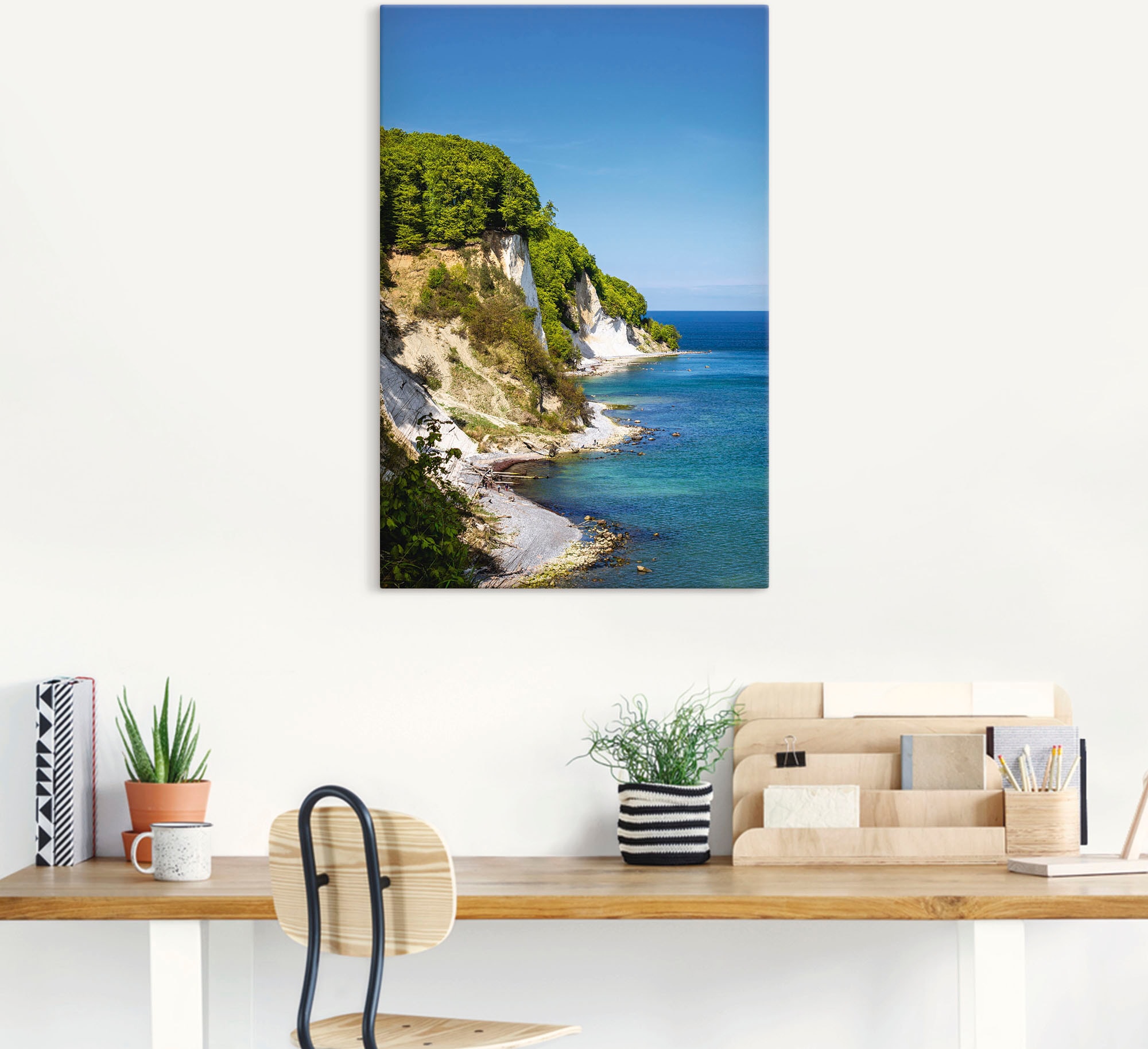 Artland Wandbild »Kreidefelsen Ostseeküste Insel Rügen«, Felsen, (1 St.), als Alubild, Leinwandbild, Wandaufkleber oder Poster in versch. Größen
