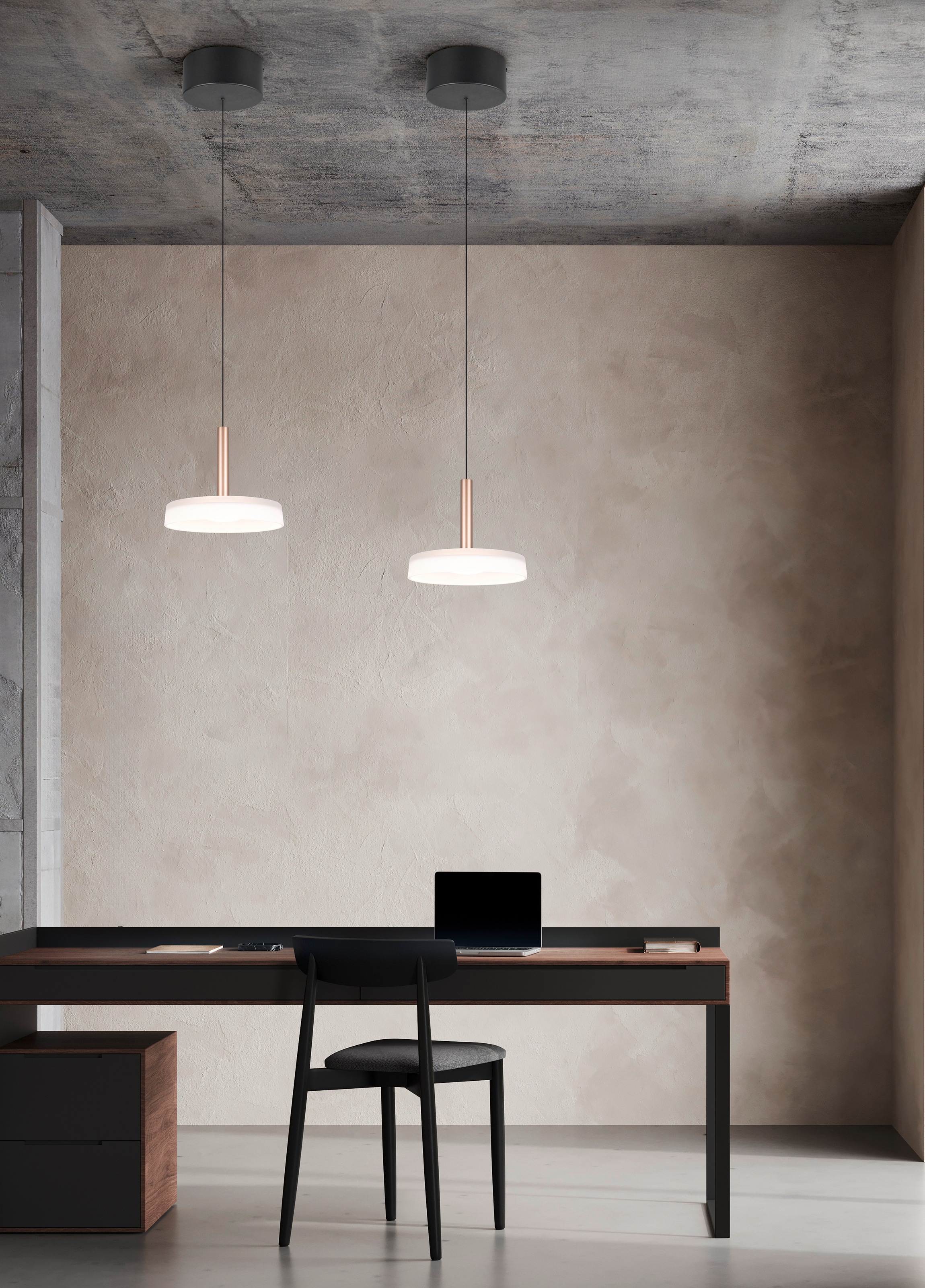 TRIO Leuchten LED Pendelleuchte »CELESTE dimmbare LED Hängelampe aus Metall und Glas, 10W 1100 Lumen«, 1 flammig, Leuchtmittel LED-Board | LED fest integriert, einfach höhenverstellbar von 50-200 cm, Ø 22cm, 3-Stufen Dimmfunktion
