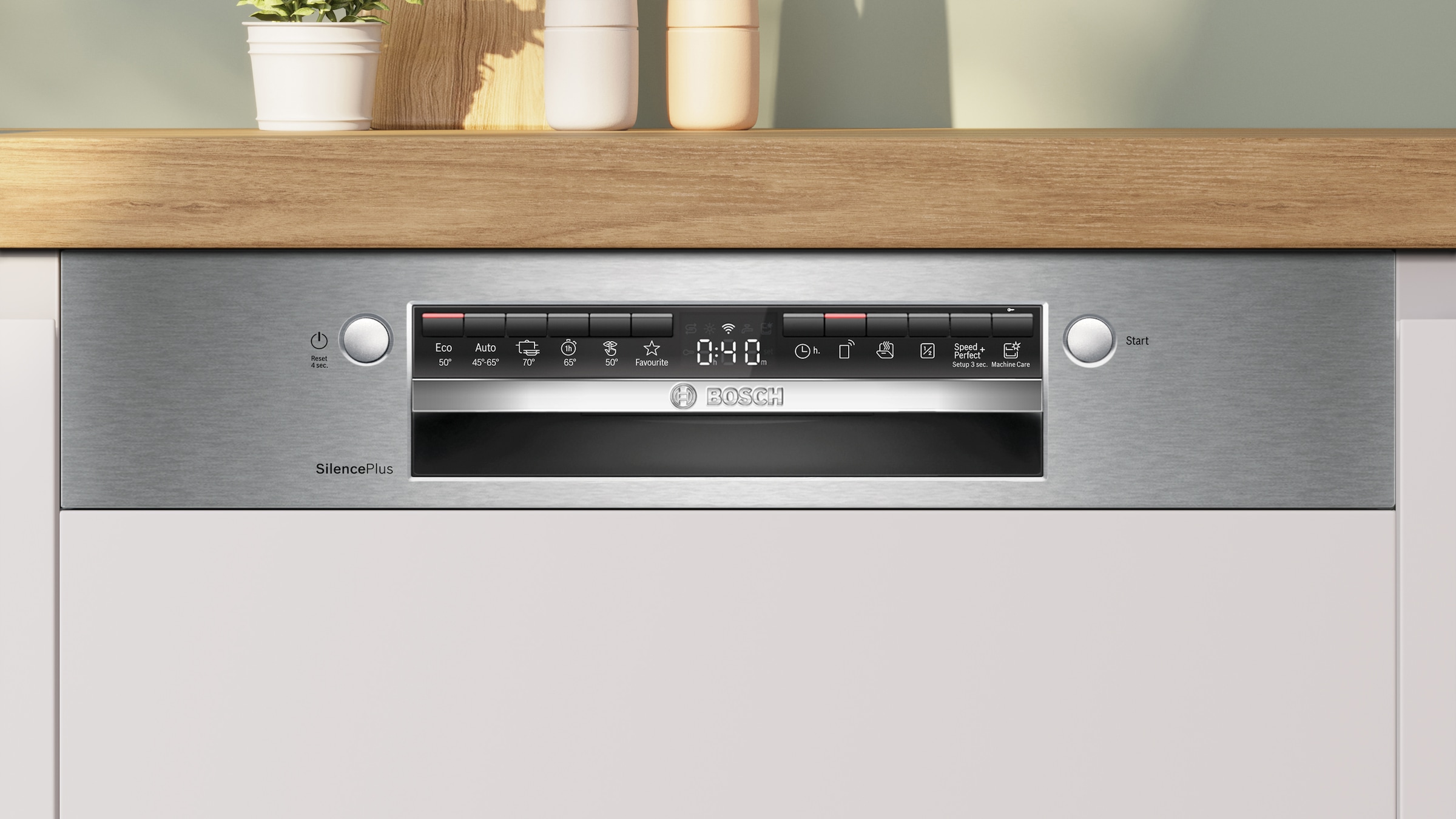 BOSCH teilintegrierbarer Geschirrspüler Serie 4 »SMI4EVS08E«, 14 Maßgedecke