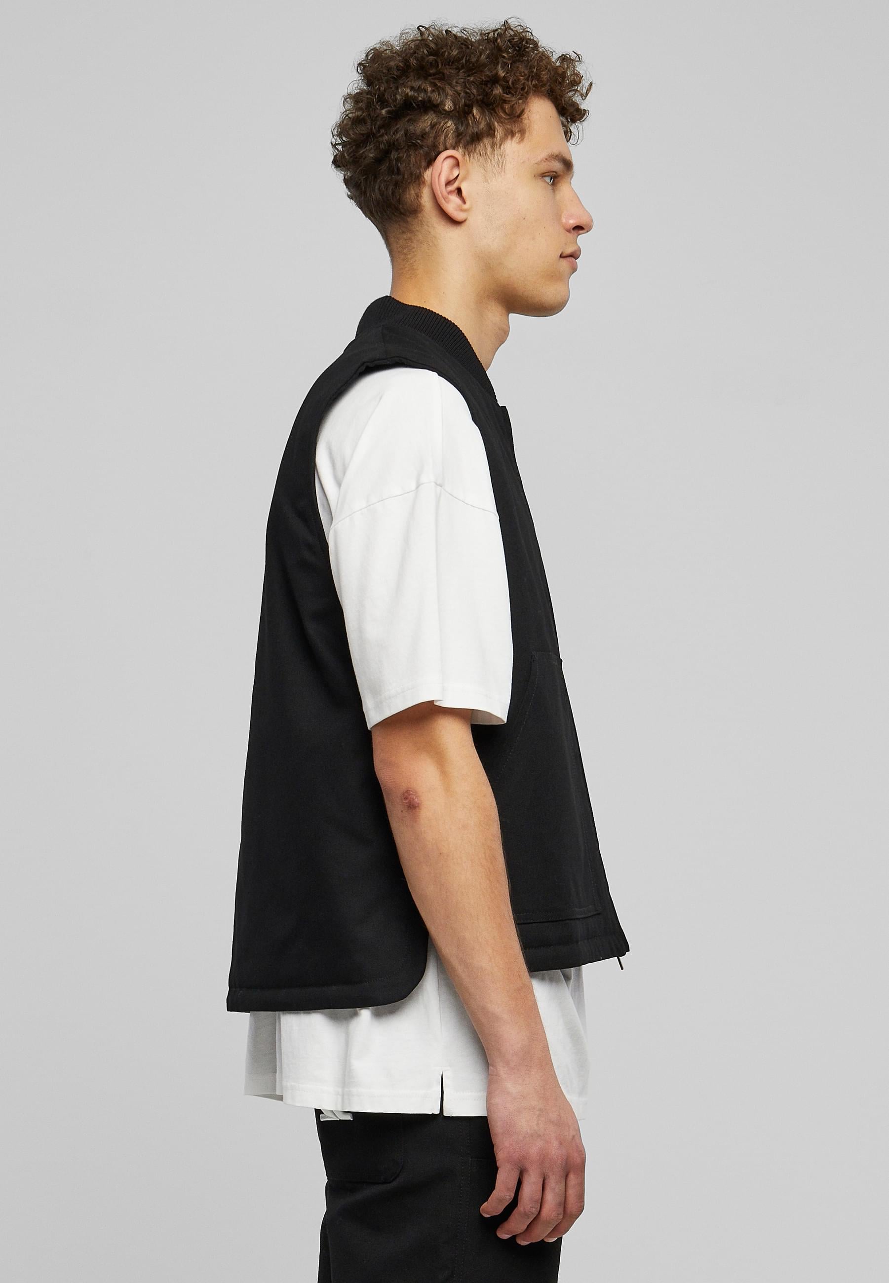 Karl Kani Steppweste »Karl Kani Herren KM231-044-3 KK Chest Signature Vest black«, (1 tlg.)