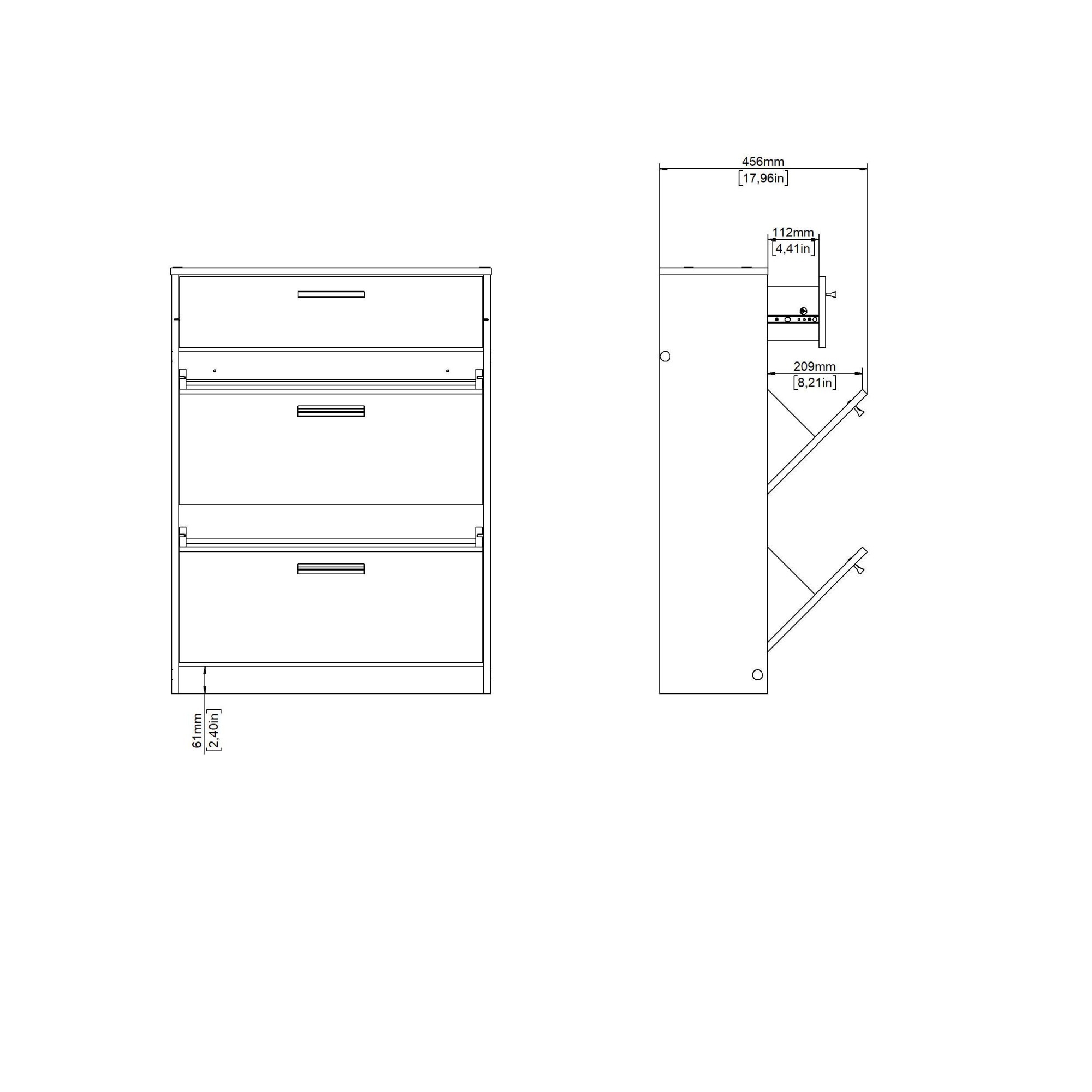 Home affaire Schuhkommode »Escape, praktischer Schuhschrank mit platzsparendem Design« Packung,  Schuhschrank mit 2 Klappen und Schublade für den Flur
