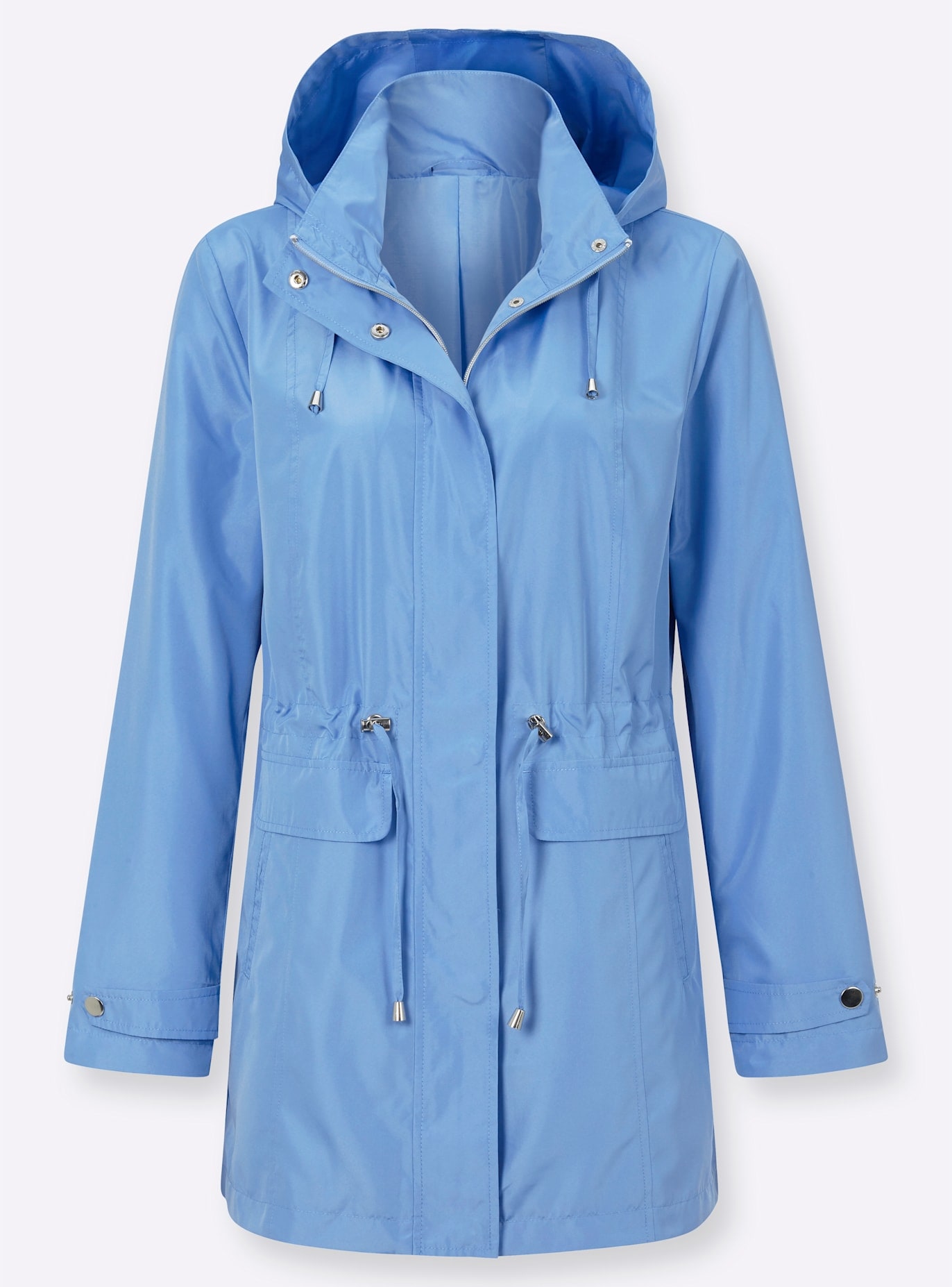 Classic Basics Langjacke, mit Kapuze