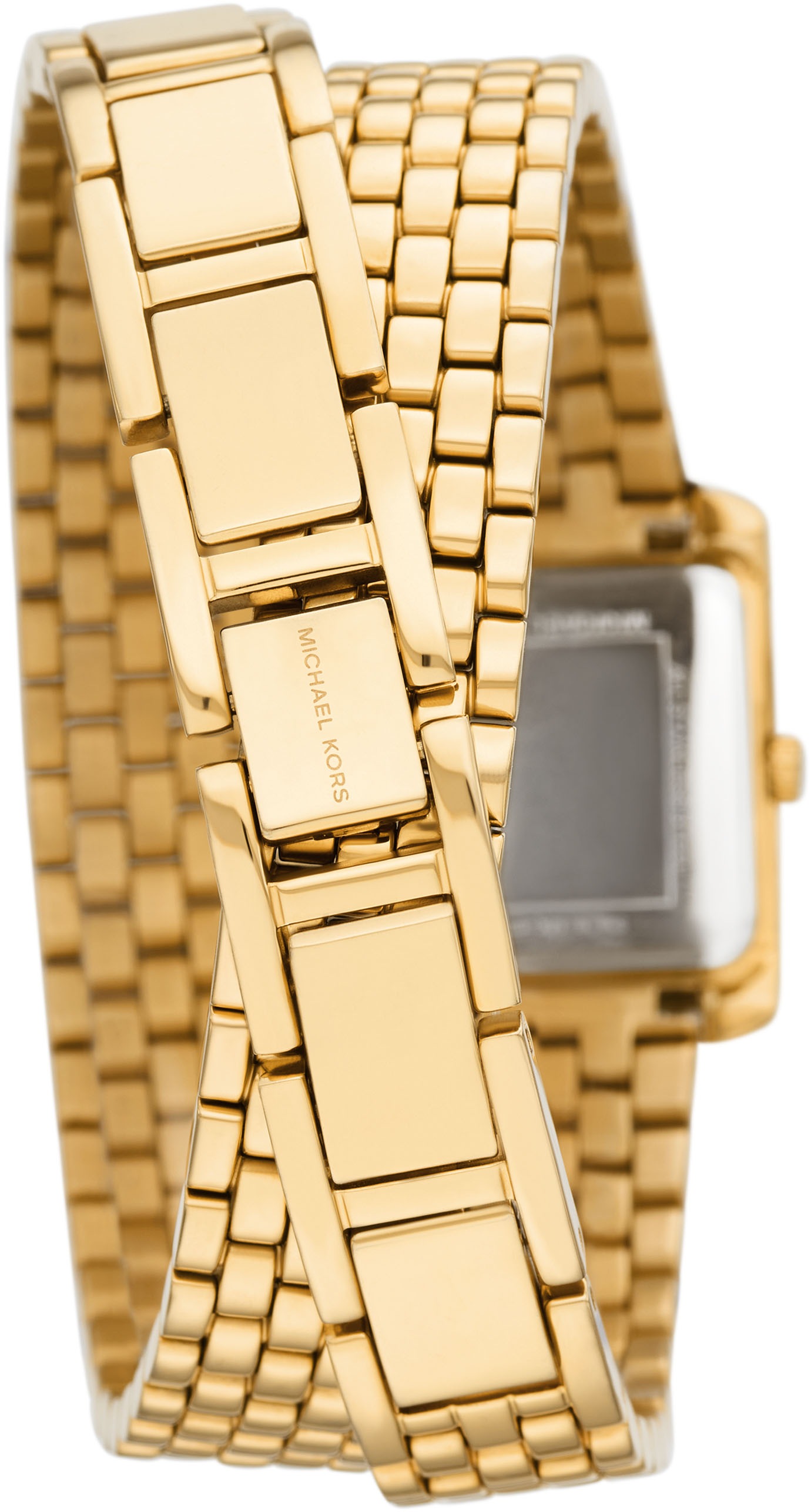 MICHAEL KORS Quarzuhr »EMERY«, Armbanduhr, Damenuhr, analog, Edelstahlarmband zum Wickeln