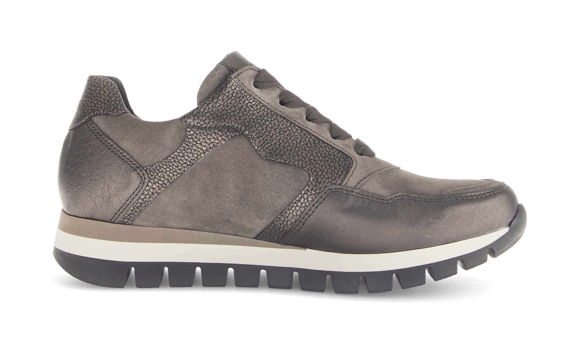 Gabor Keilsneaker »Turin«, Freizeitschuh, Halbschuh, Schnürer mit Komfortweite H (=sehr weit)