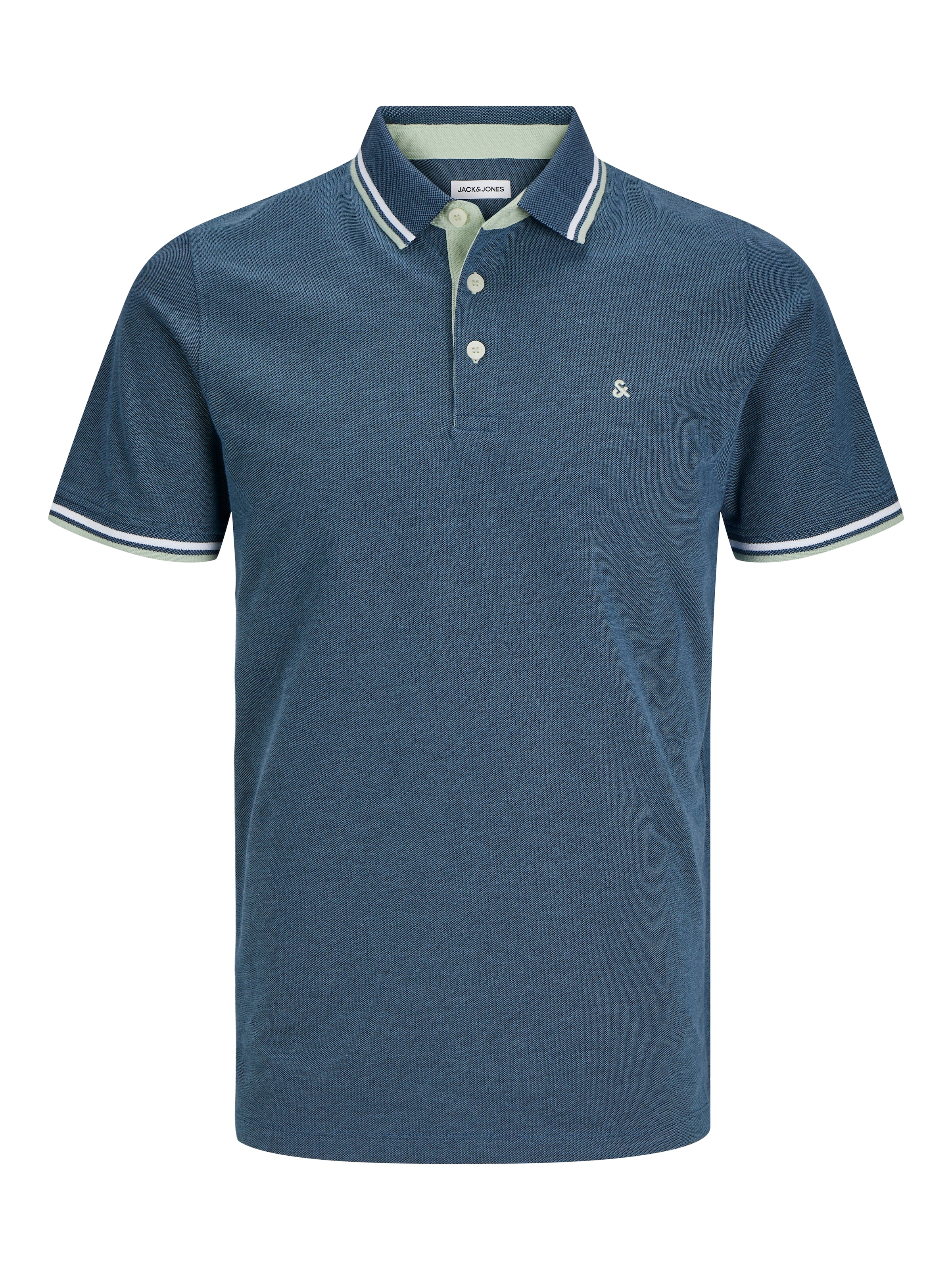Jack & Jones Poloshirt »JJEPAULOS POLO SS NOOS« mit Logo Stickerei