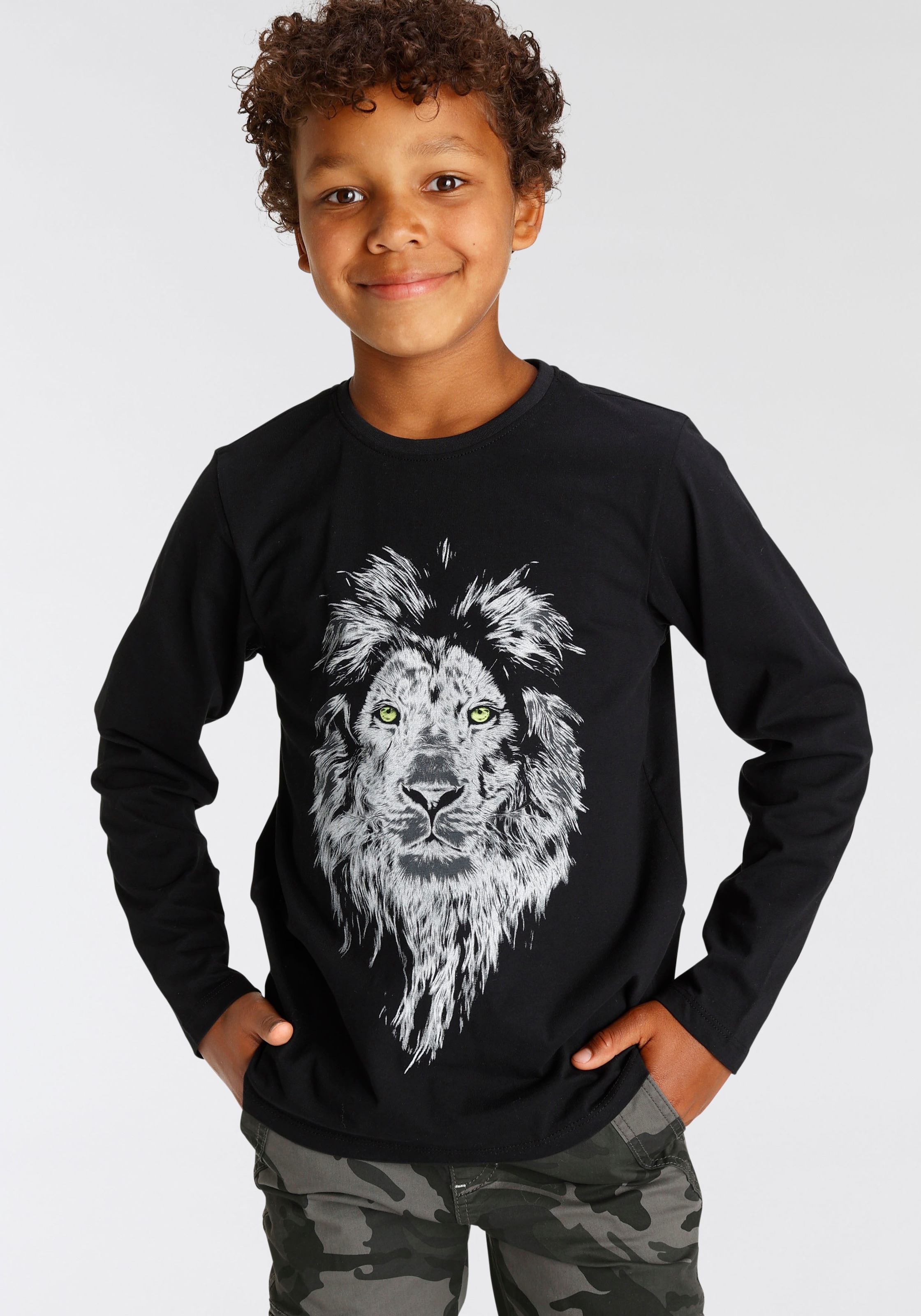 glänzend KIDSWORLD Langarmshirt »LION« bestellen BAUR 