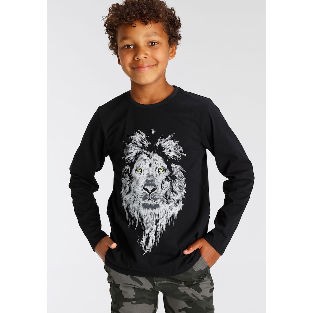 KIDSWORLD Langarmshirt »WHITE LION«