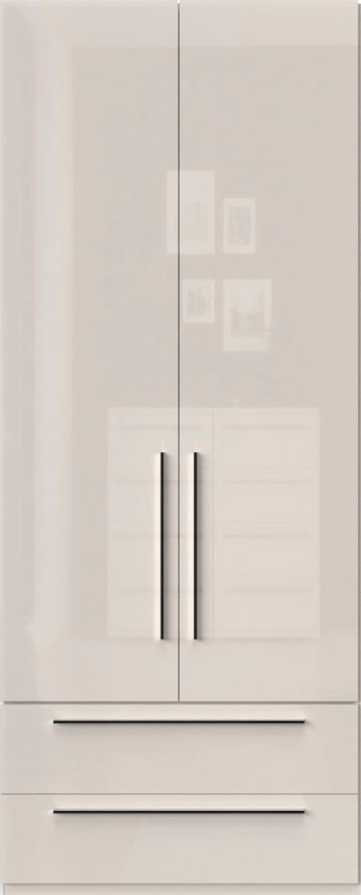 Places of Style Kleiderschrank "Piano, UV lackiert, hochglänzend in beige o günstig online kaufen