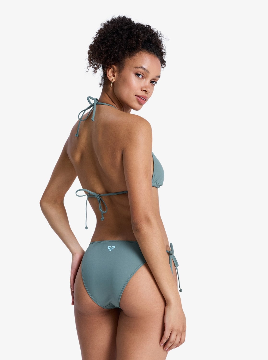 Roxy Triangel-Bikini »SD ESHORT SLEEVEENTIALS TIKI CLASHORT SLEEVEIC TS« Set, 2 Stk. Set aus 2 Teilen, mit Logodruck, sportlicher Schnitt, pflegeleicht