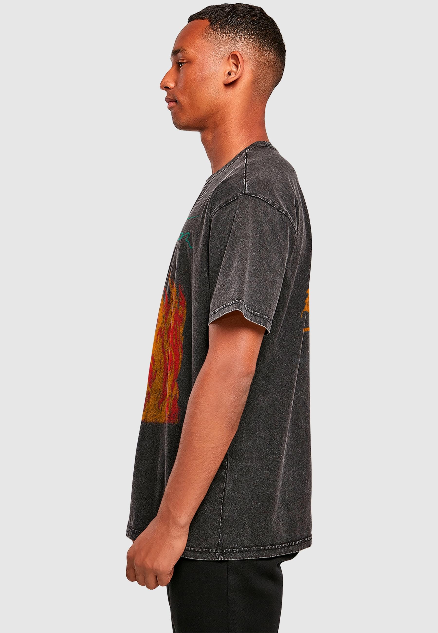 Merchcode T-Shirt »Merchcode Janes Addiction - Ritualo Acid Washed Oversize Tee«, (1 tlg.)