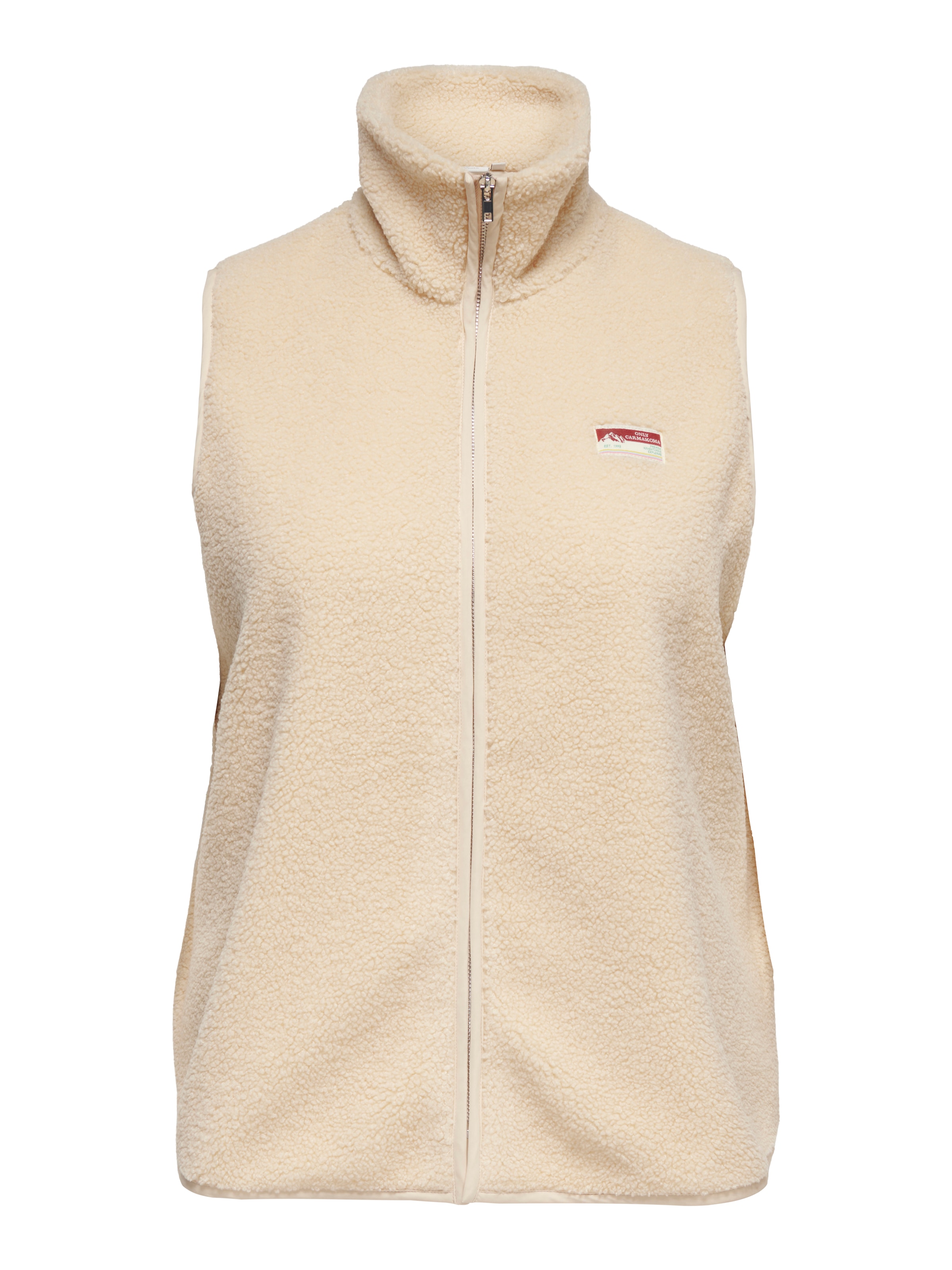 ONLY CARMAKOMA Plüschweste "CARHOLLY TEDDY WAISTCOAT ZIP SWT" günstig online kaufen