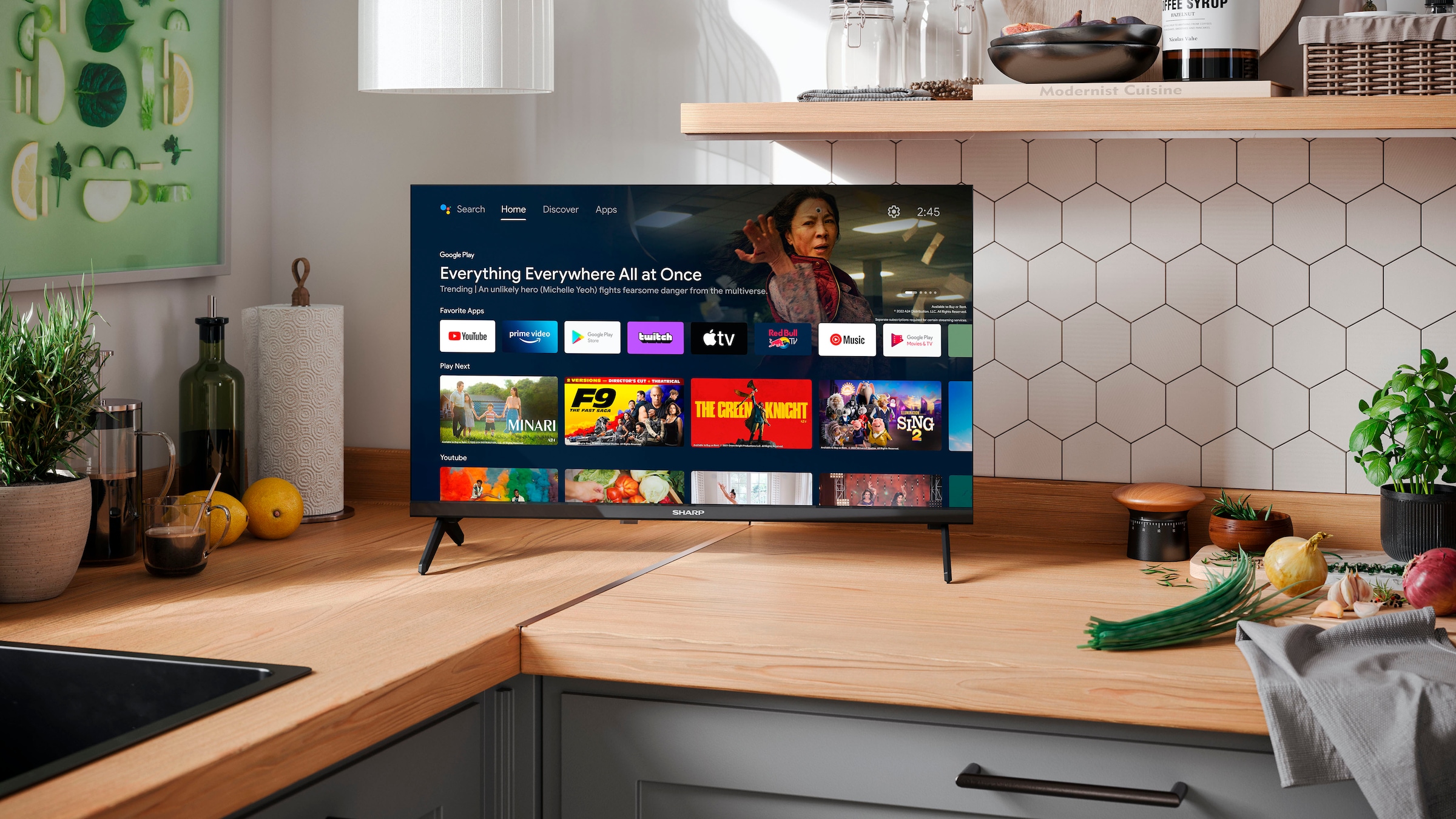 Sharp LED-Fernseher »1T-C24FHx«, HD ready, Smart-TV-Android TV