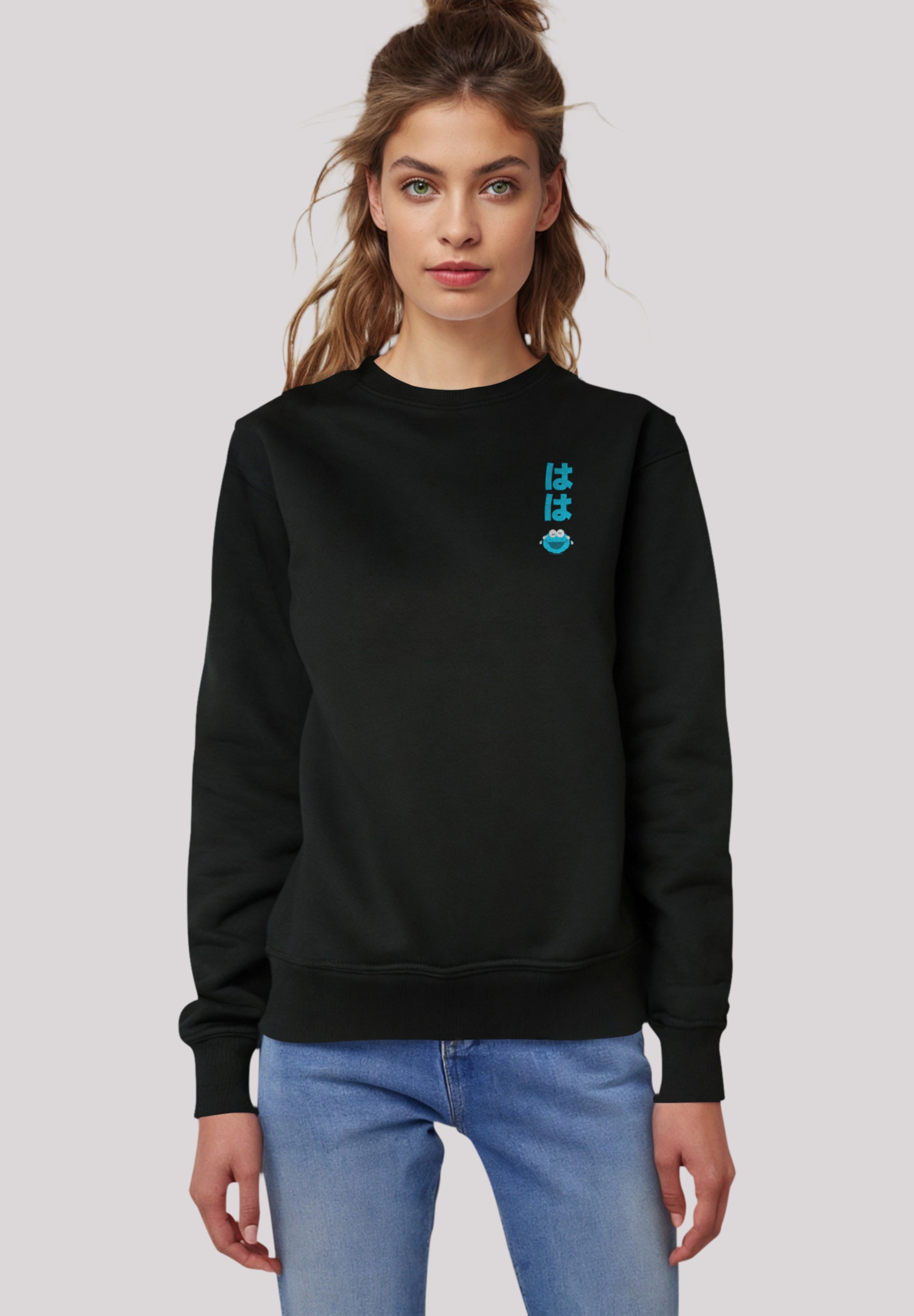 F4NT4STIC Sweatshirt »Sesamstraße Cookie Monster Loughing«, Premium Qualität