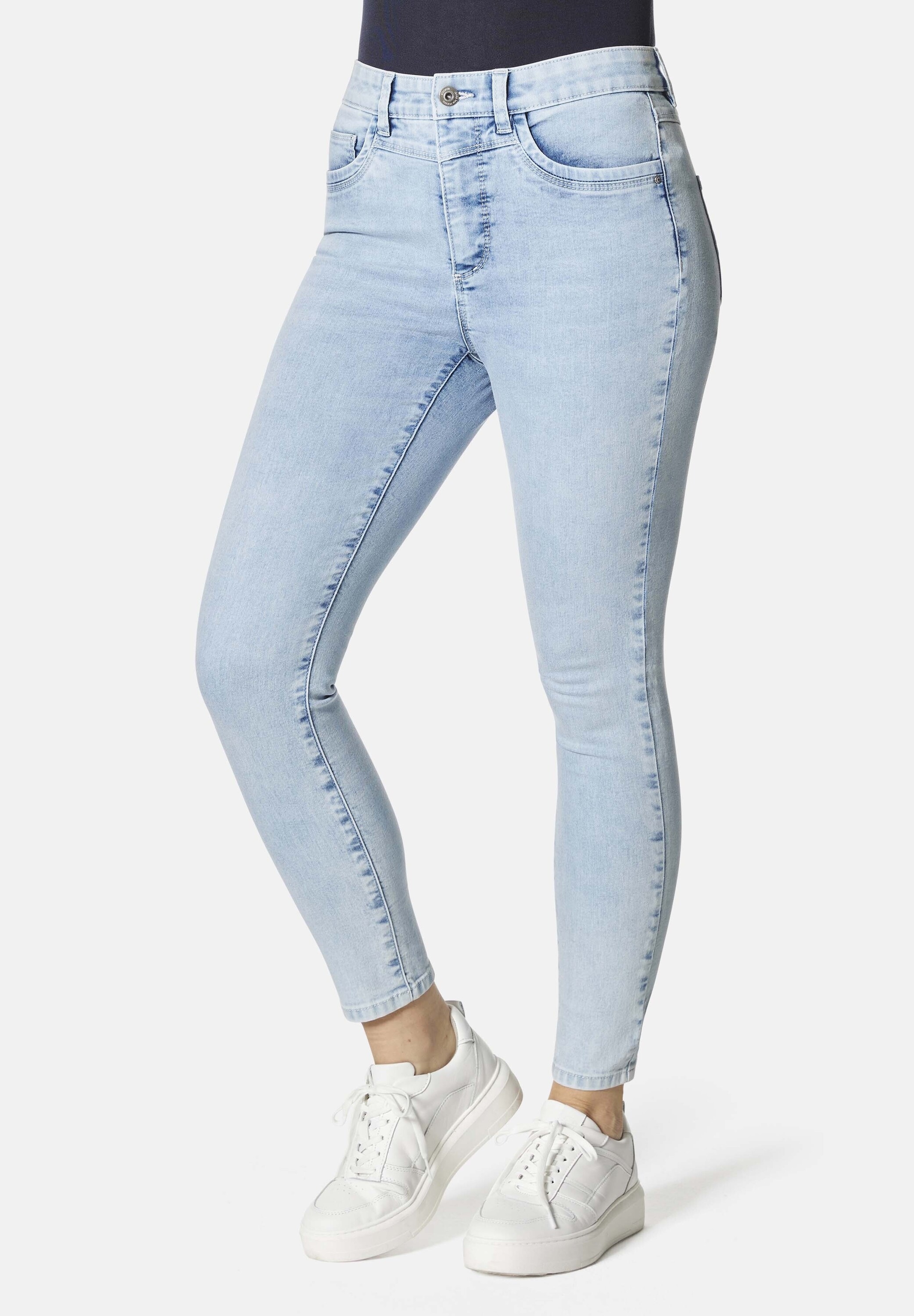 STOOKER WOMEN 5-Pocket-Jeans "Rio Fexxi Move Strass Skinny Fit Jeans" Skinn günstig online kaufen