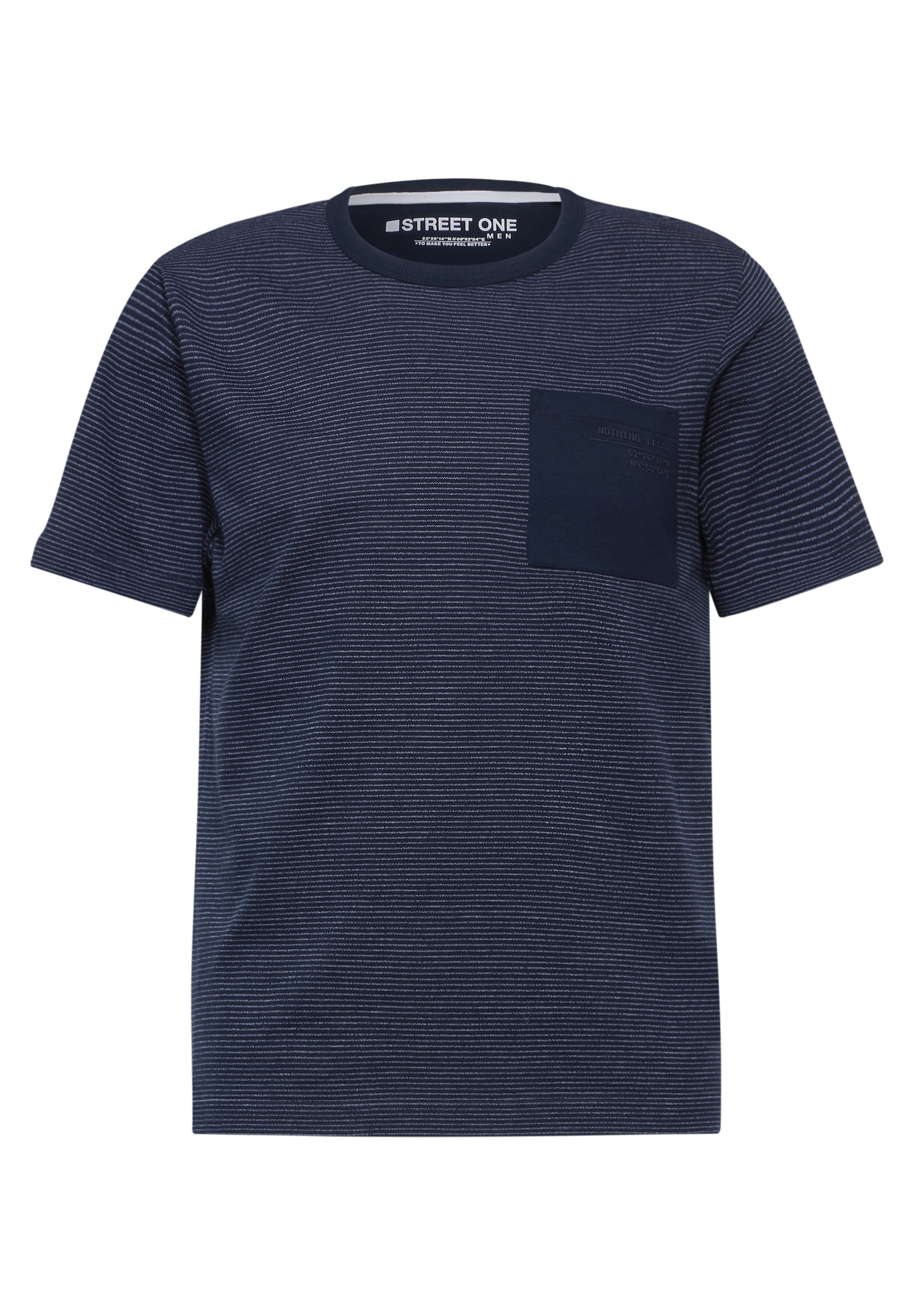 STREET ONE MEN T-Shirt, aus reiner Baumwolle