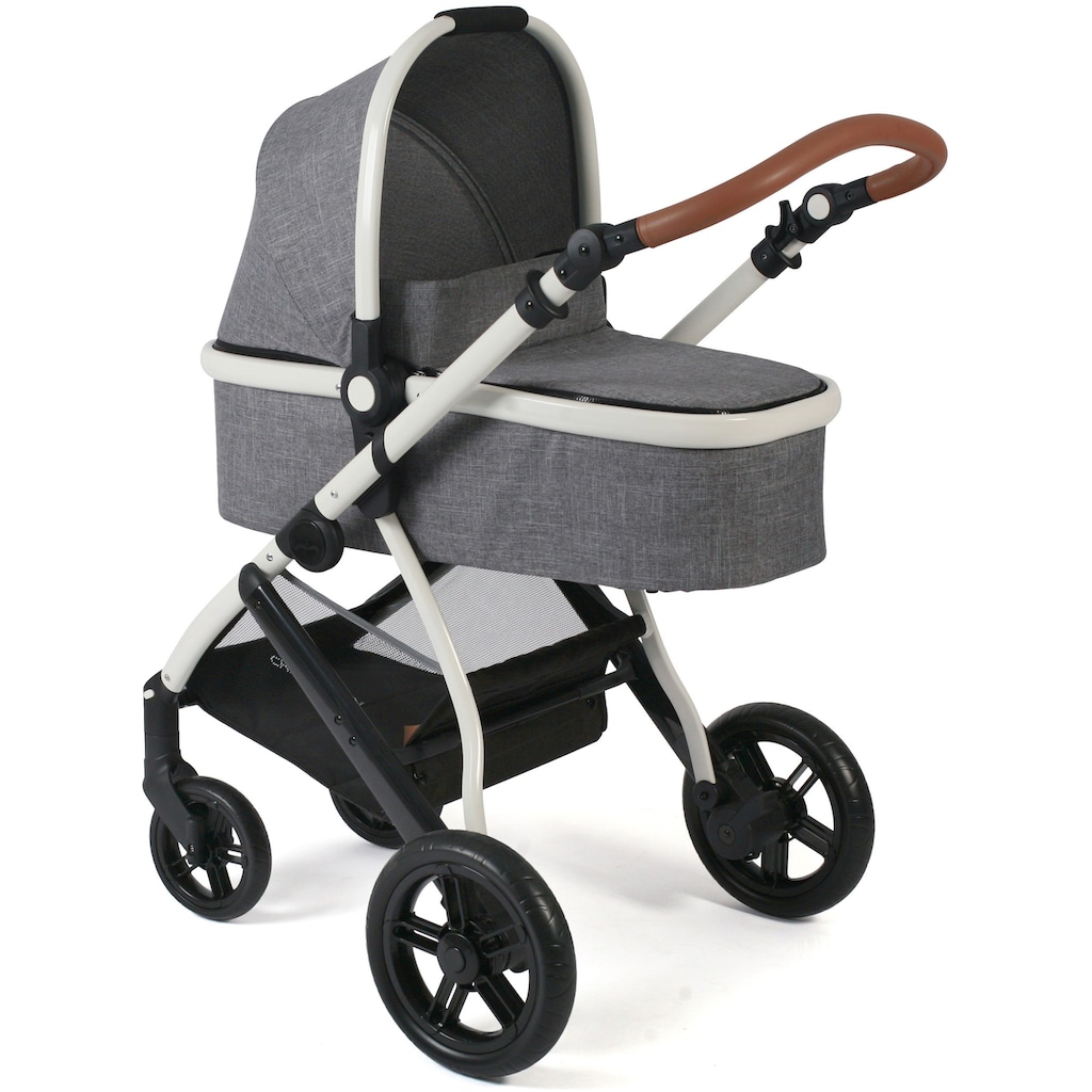 CHIC4BABY Kombi-Kinderwagen »Torre, Melange Grau«, 15 kg