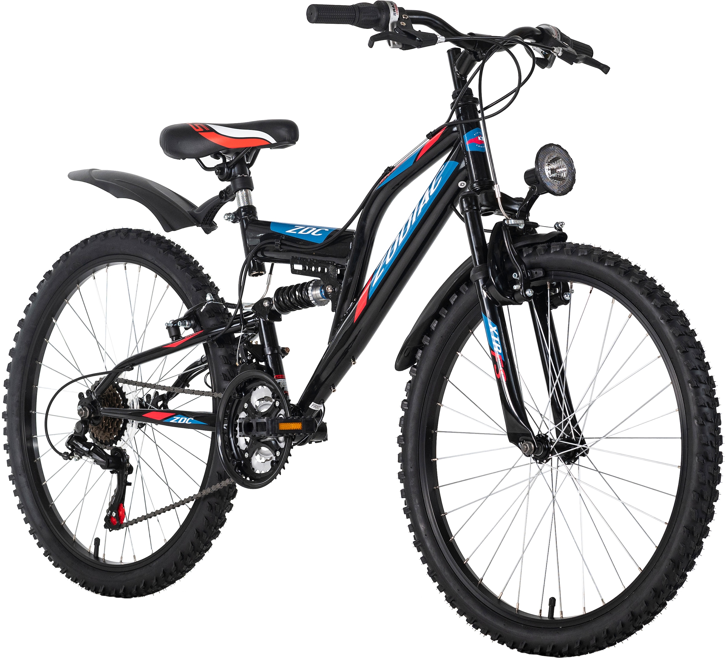 KS Cycling Jugendfahrrad »Zodiac«, 18 Gang, Shimano, Tourney Schaltwerk, Kettenschaltung, für Herren, Kettenschaltung