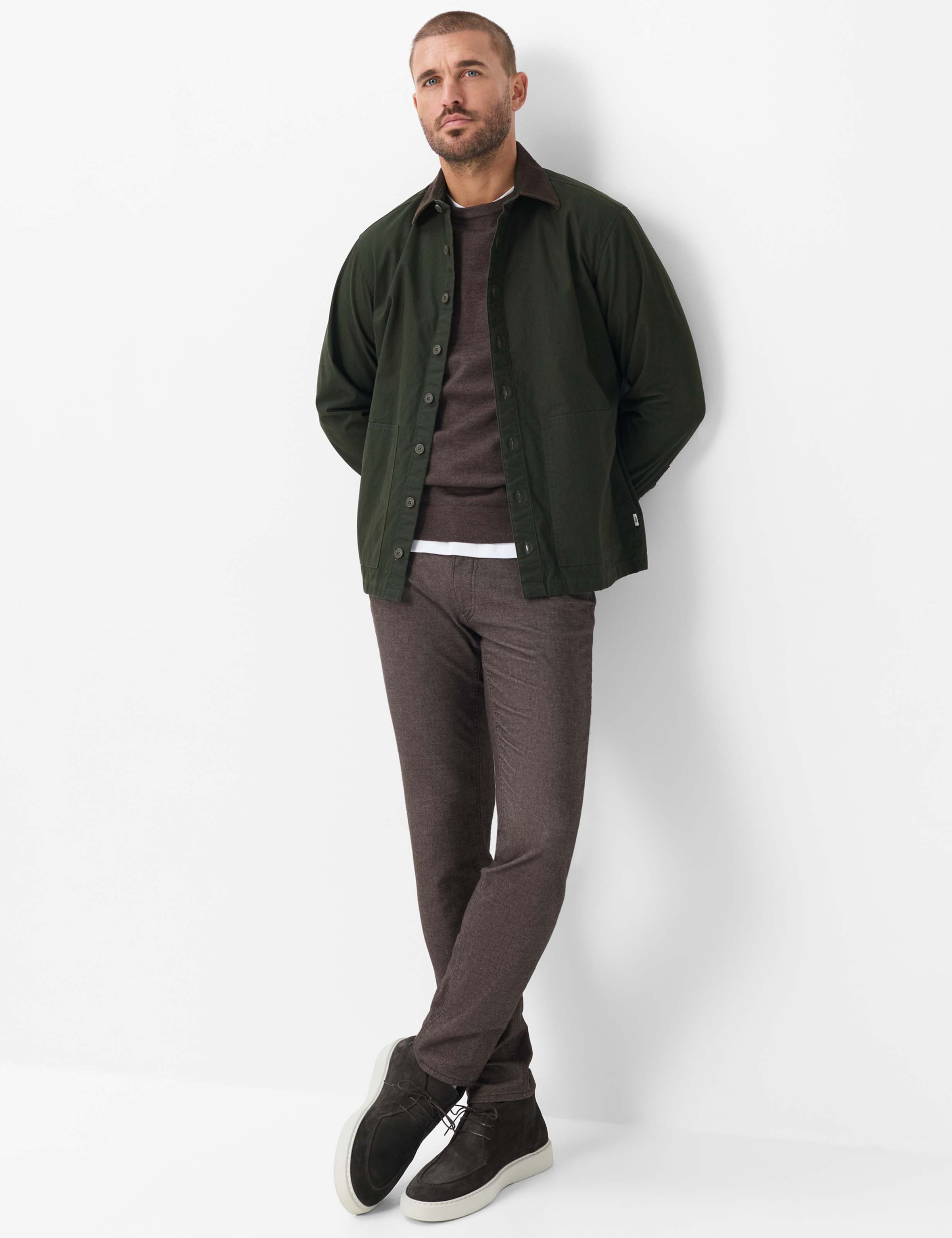 Brax Rundhalspullover »Style RICK« Merino: Pullover aus reiner Wolle